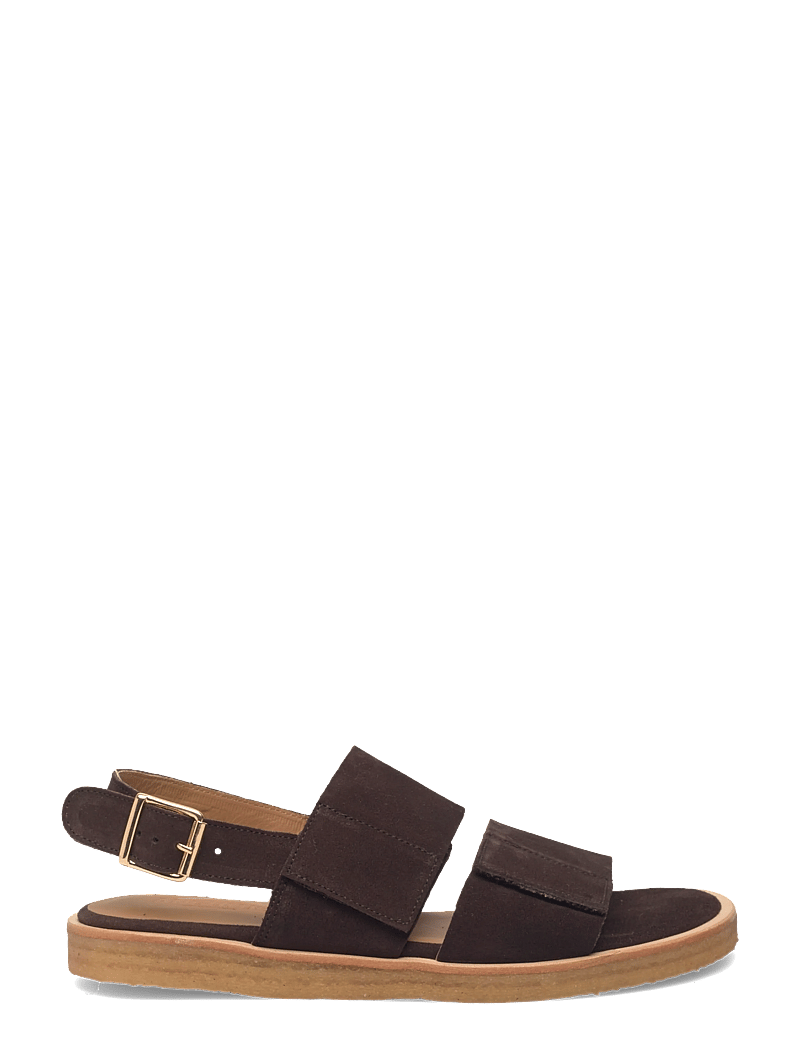ANGULUS - Sandals - flat - open toe - op - flade sandaler - 2193 dark brown - 1