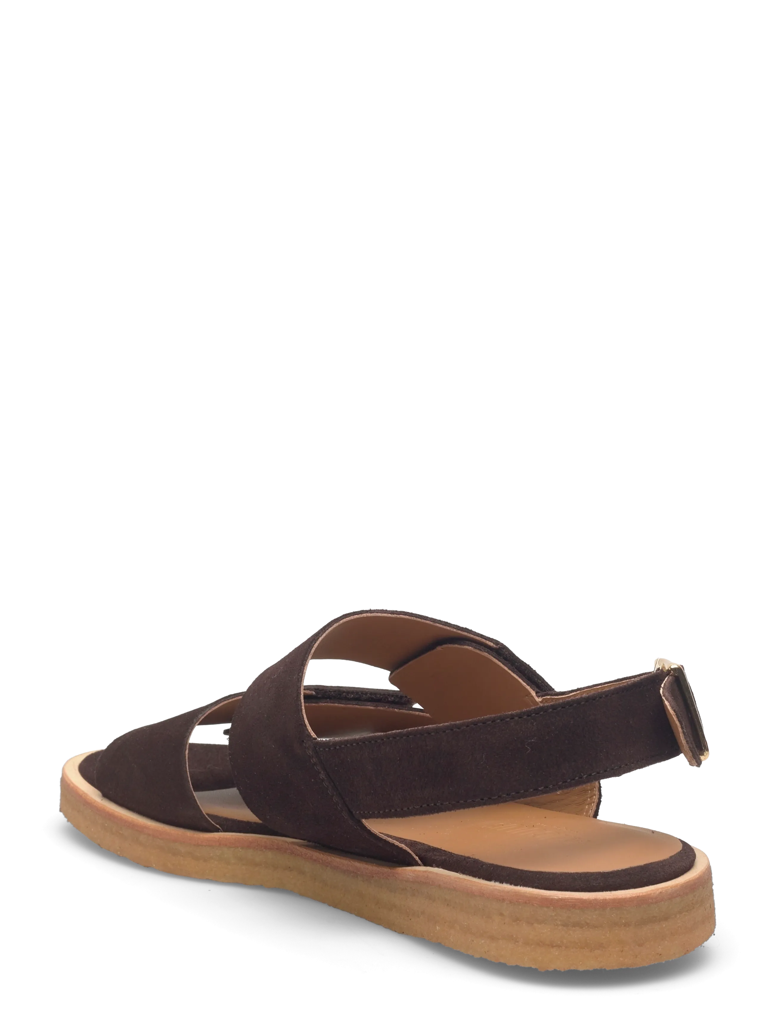 ANGULUS - Sandals - flat  - open toe - op - kontsata sandaalid - 2193 dark brown - 2