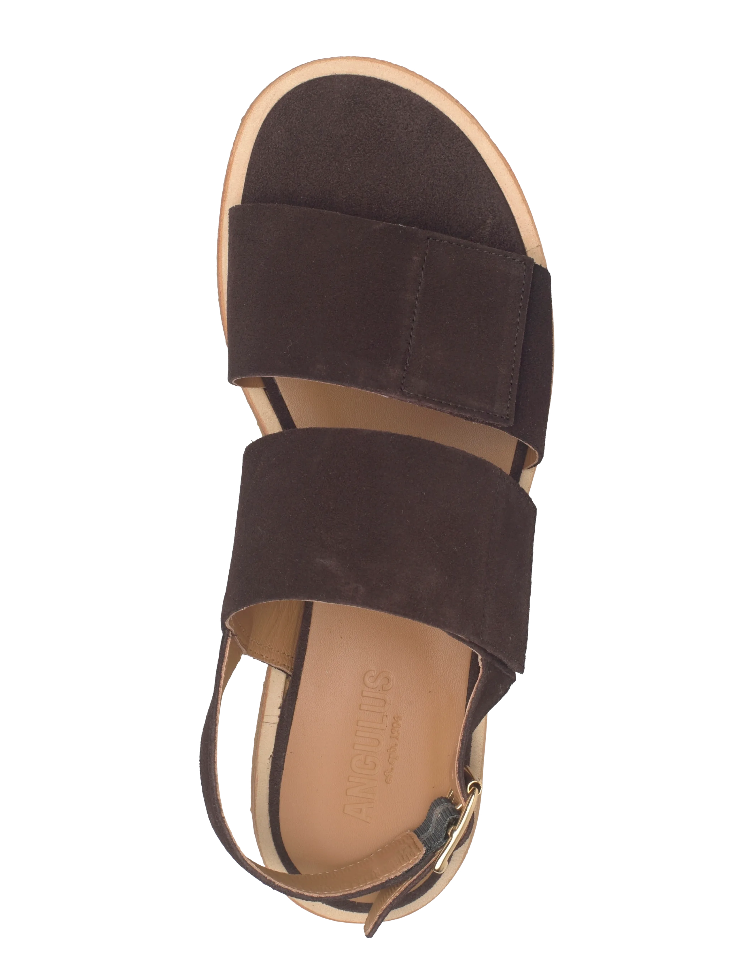 ANGULUS - Sandals - flat  - open toe - op - kontsata sandaalid - 2193 dark brown - 3