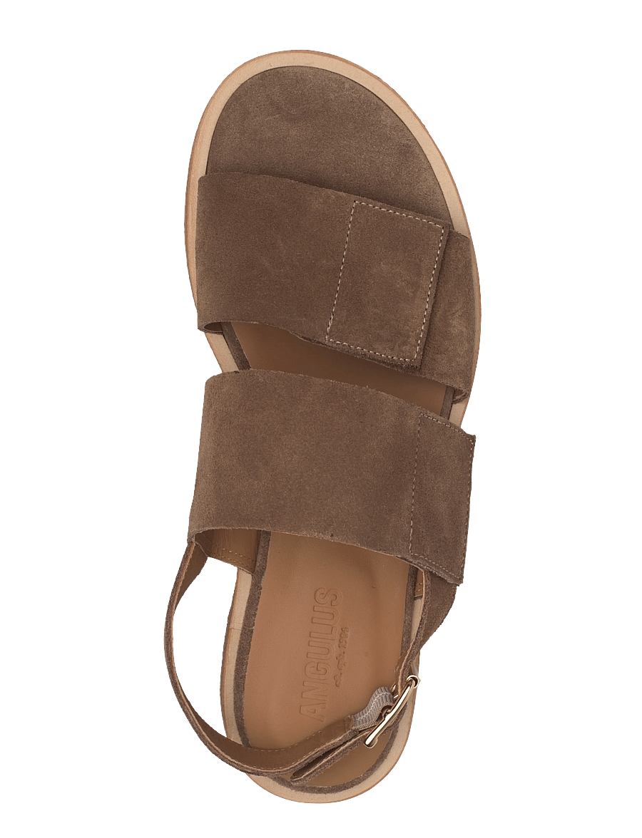 ANGULUS - Sandals - flat - open toe - op - platta sandaler - 4638 dessert - 3