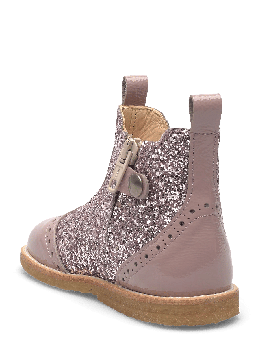 ANGULUS - Booties - flat - with zipper - støvler - 1387/4033/077 faded rose/bloss - 2