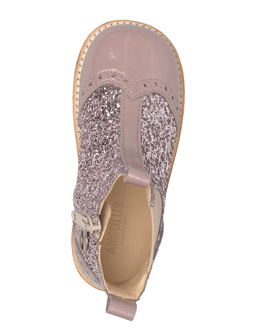 ANGULUS - Booties - flat - with zipper - støvler - 1387/4033/077 faded rose/bloss - 3