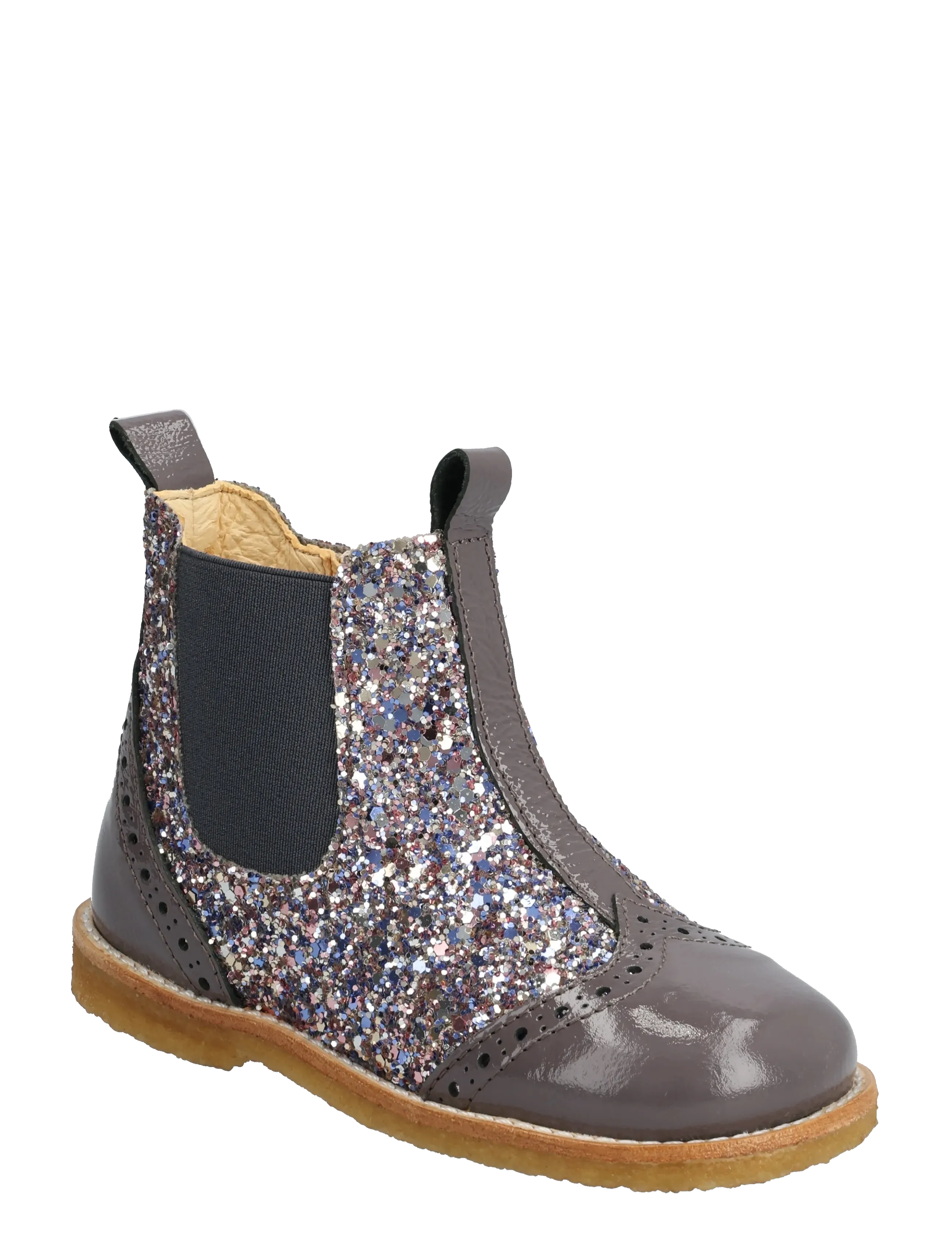 ANGULUS Booties - flat - with zipper - Saapad - 1353/3296/018 LAVENDER/PASTEL / silver