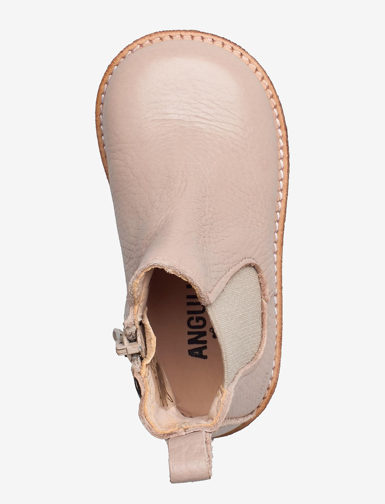 ANGULUS - Booties - flat - with zipper - 2553/010 powder/beige - 3