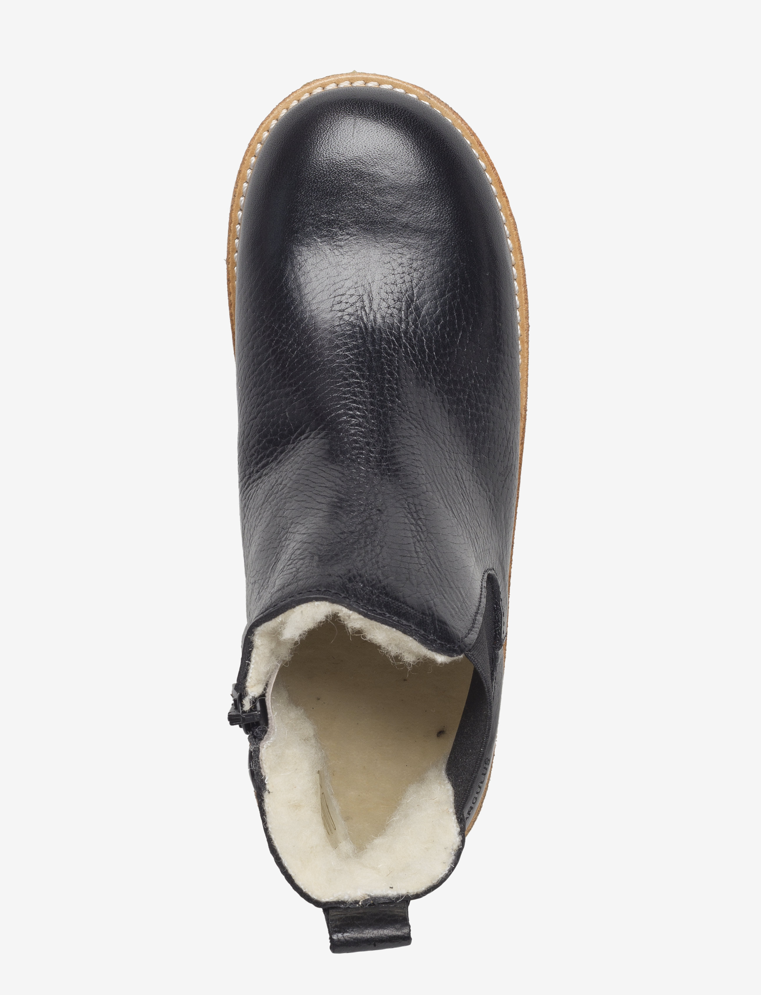 ANGULUS - Booties - flat - with elastic - 2504/001 black/black - 5
