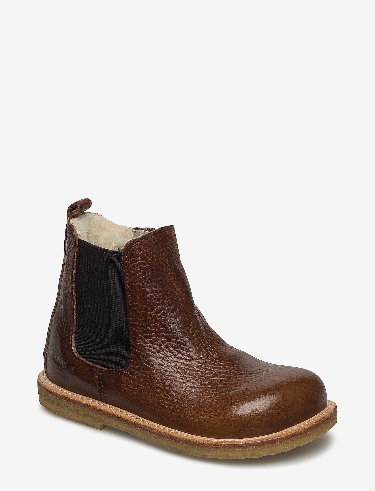 ANGULUS - Booties - flat - with elastic - fall shoes - 2509/002 medium brown/medium b - 0