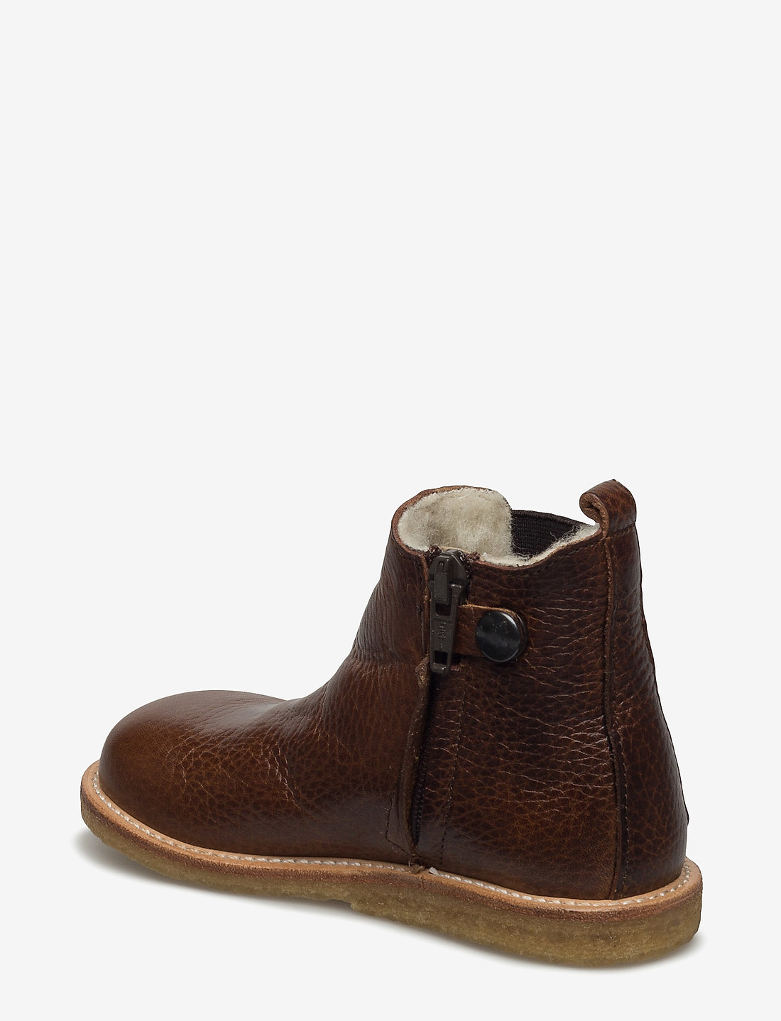 ANGULUS - Booties - flat - with elastic - sko - 2509/002 medium brown/medium b - 2