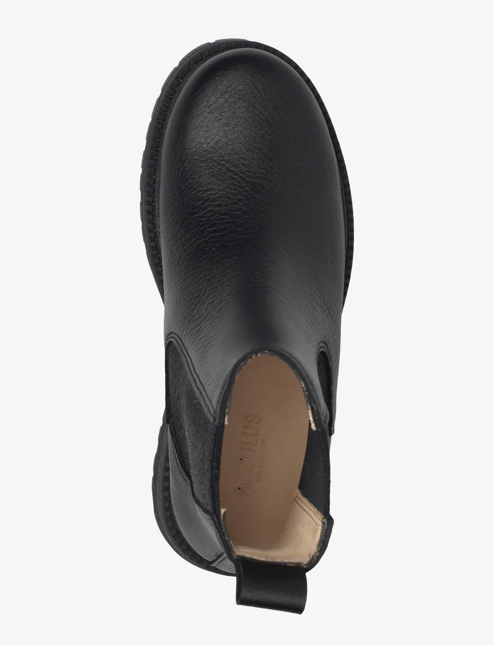 ANGULUS - Booties - flat - with elastic - skor - 1933/071 black/black glitter e - 3