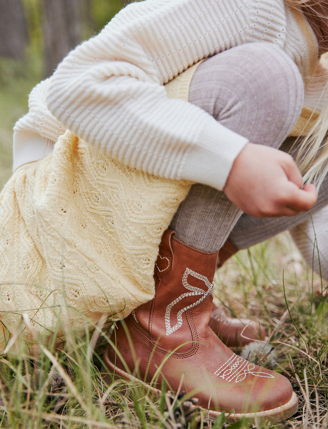 Kinder online booties tan