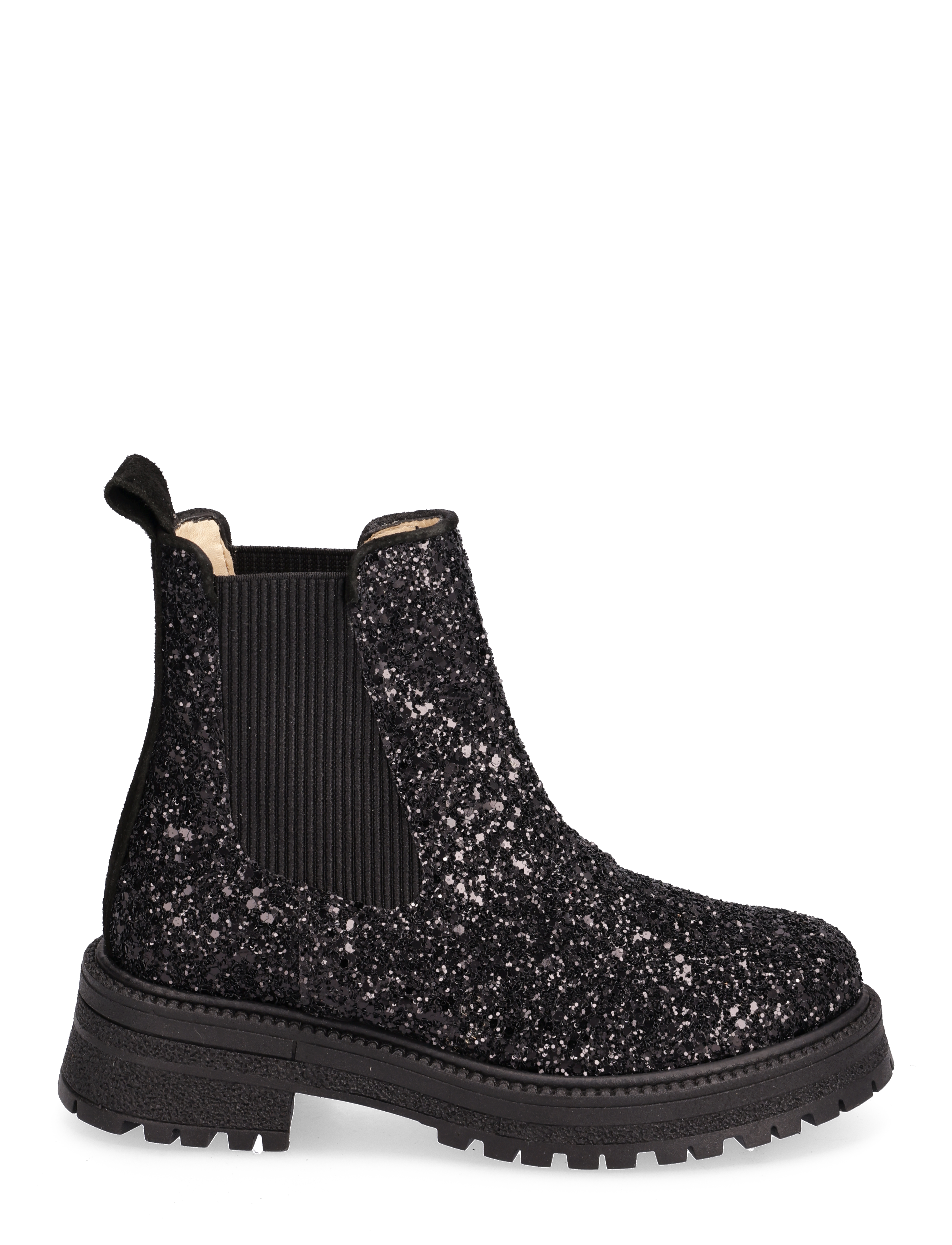 ANGULUS - Booties - flat - with elastic - talvesaapad - 2486/1163/019 black gltiter/bl - 1