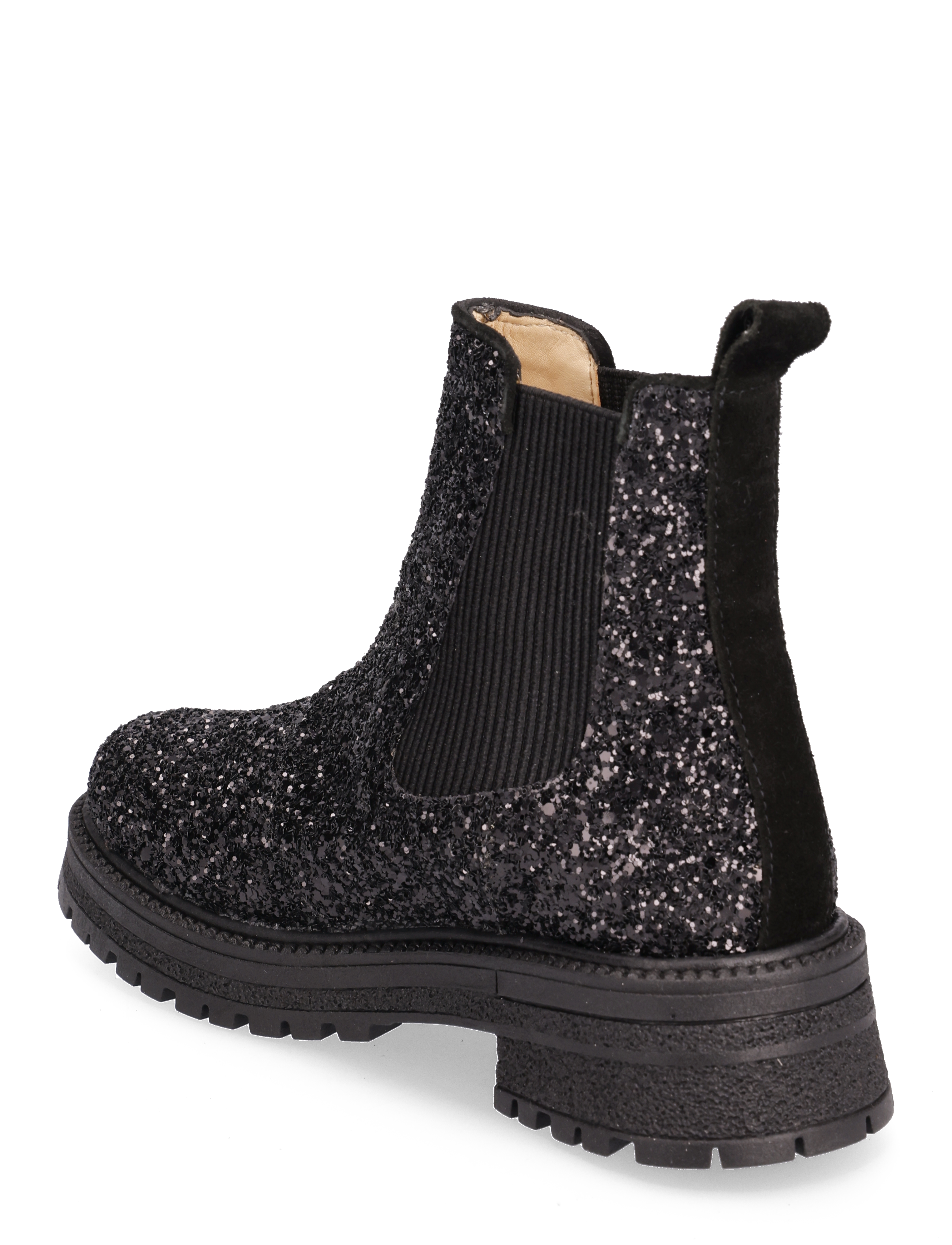 ANGULUS - Booties - flat - with elastic - talvesaapad - 2486/1163/019 black gltiter/bl - 2
