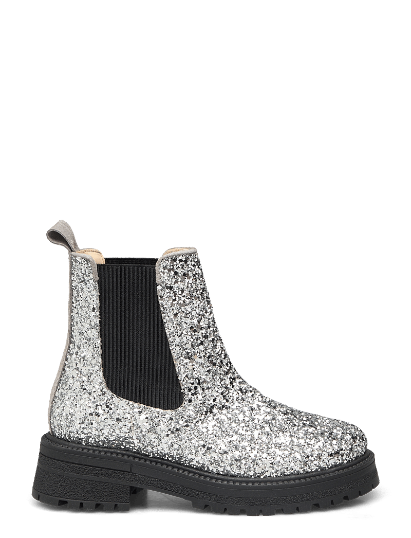 ANGULUS - Booties - flat - with elastic - talvesaapad - 2485/3229/019 silver glitter/g - 1