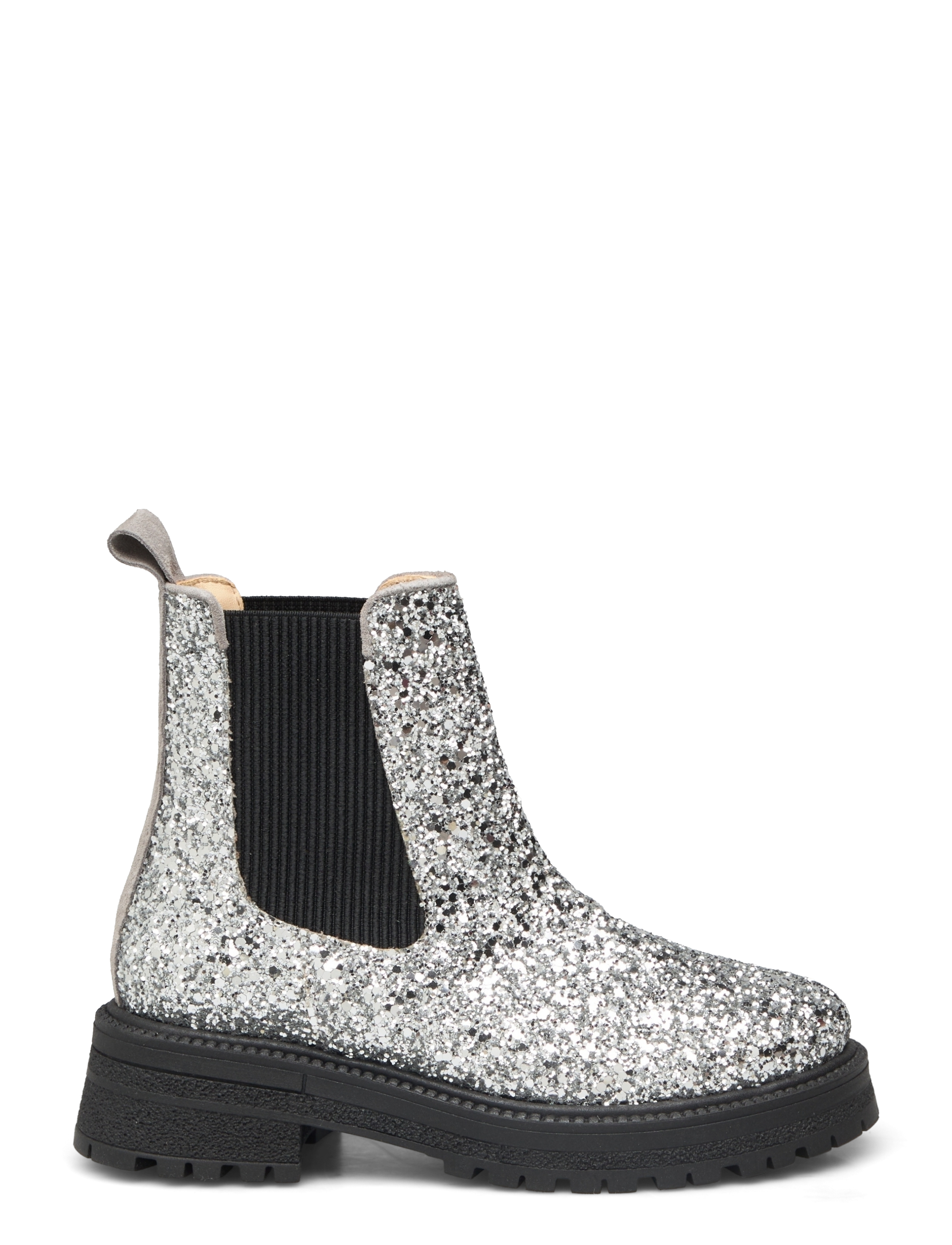ANGULUS - Booties - flat - with elastic - sügisjalanõud - 2485/3229/019 silver glitter/g - 1