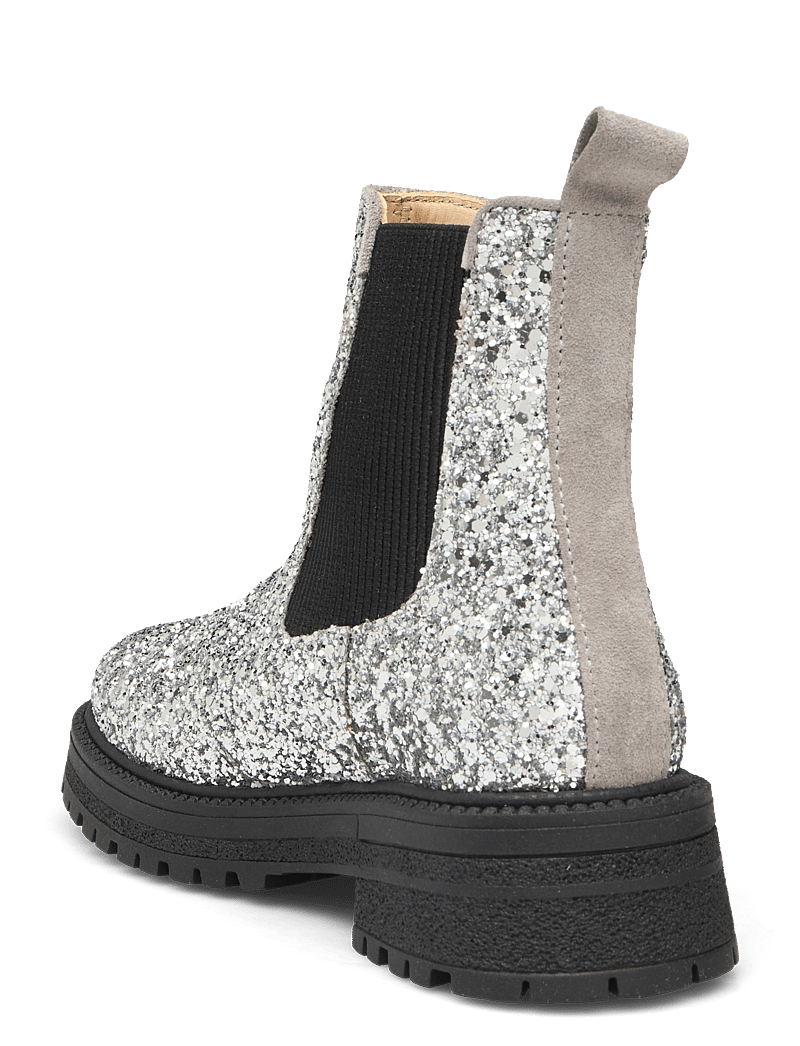 ANGULUS - Booties - flat - with elastic - talvesaapad - 2485/3229/019 silver glitter/g - 2