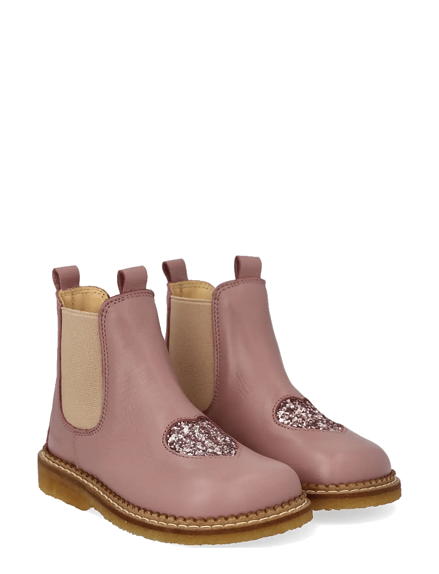 ANGULUS - Booties - flat - with elastic - schuhe - 4070/4033/077 faded rose/bloss - 0