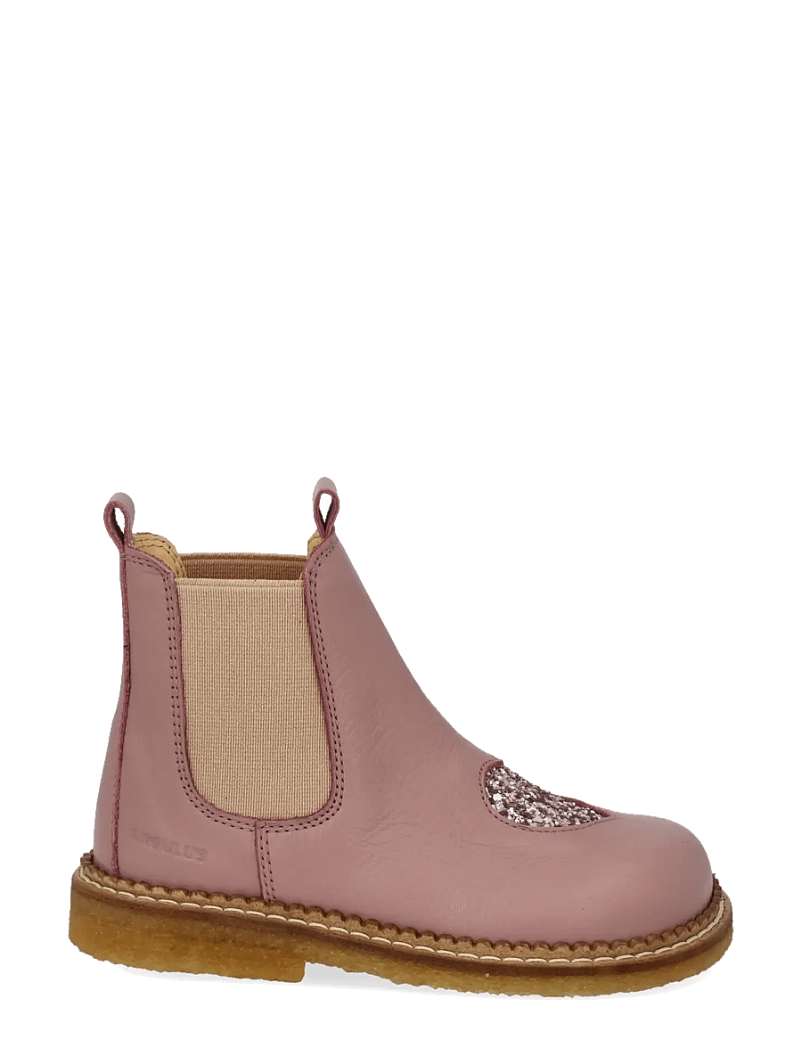 ANGULUS - Booties - flat - with elastic - schuhe - 4070/4033/077 faded rose/bloss - 1