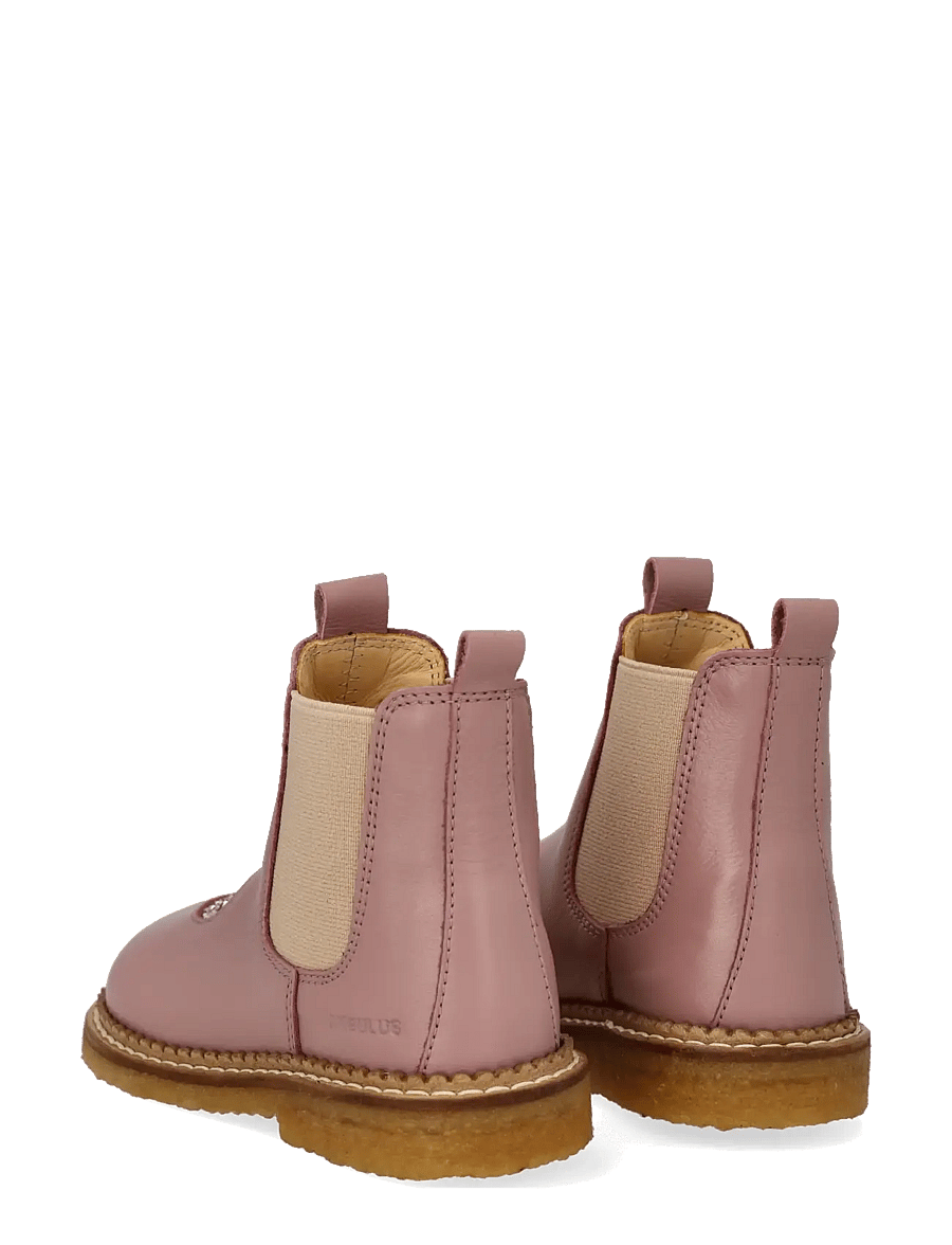 ANGULUS - Booties - flat - with elastic - schuhe - 4070/4033/077 faded rose/bloss - 2