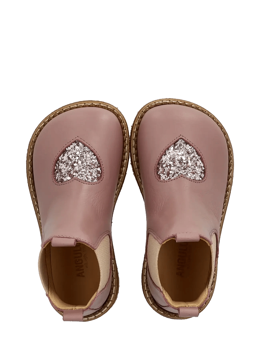 ANGULUS - Booties - flat - with elastic - schuhe - 4070/4033/077 faded rose/bloss - 3