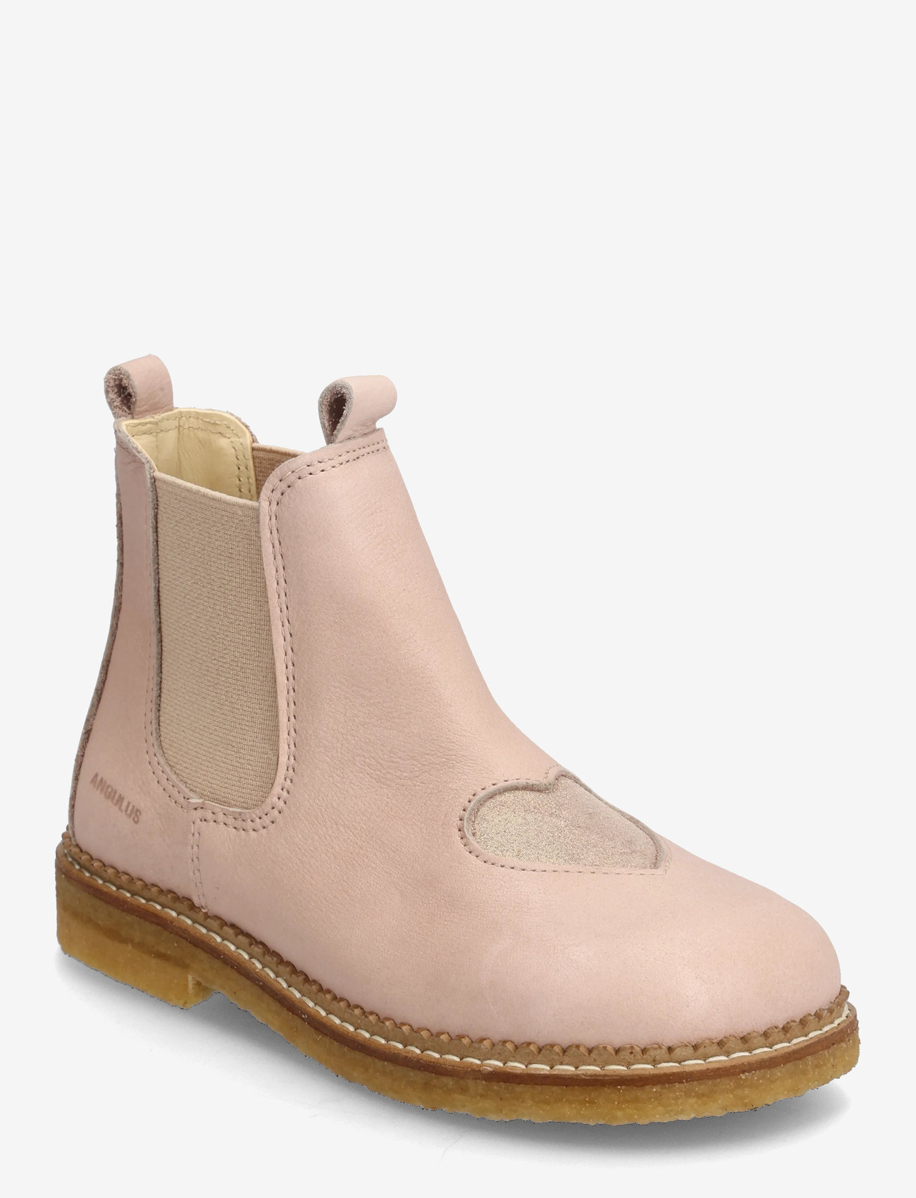 ANGULUS - Booties - flat - with elastic - herbstschuhe - 3203/4018/077 rose/rose glitte - 0