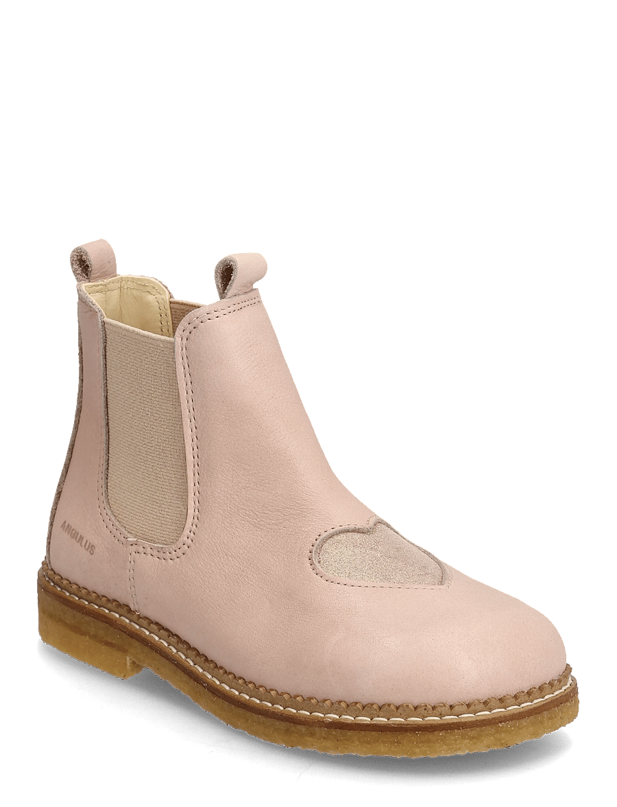 ANGULUS - Booties - flat - with elastic - schuhe - 3203/4018/077 rose/rose glitte - 0