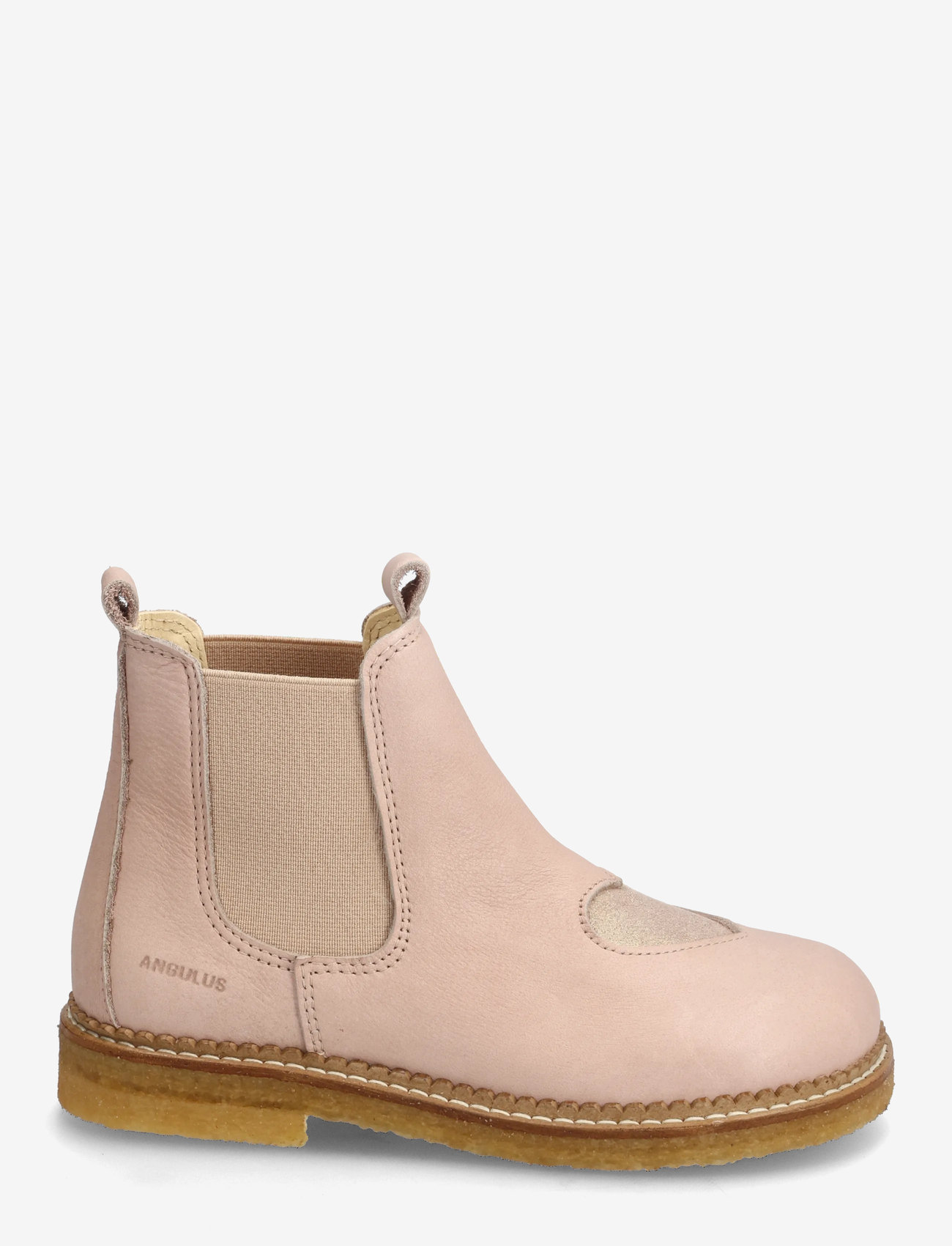 ANGULUS - Booties - flat - with elastic - herbstschuhe - 3203/4018/077 rose/rose glitte - 1