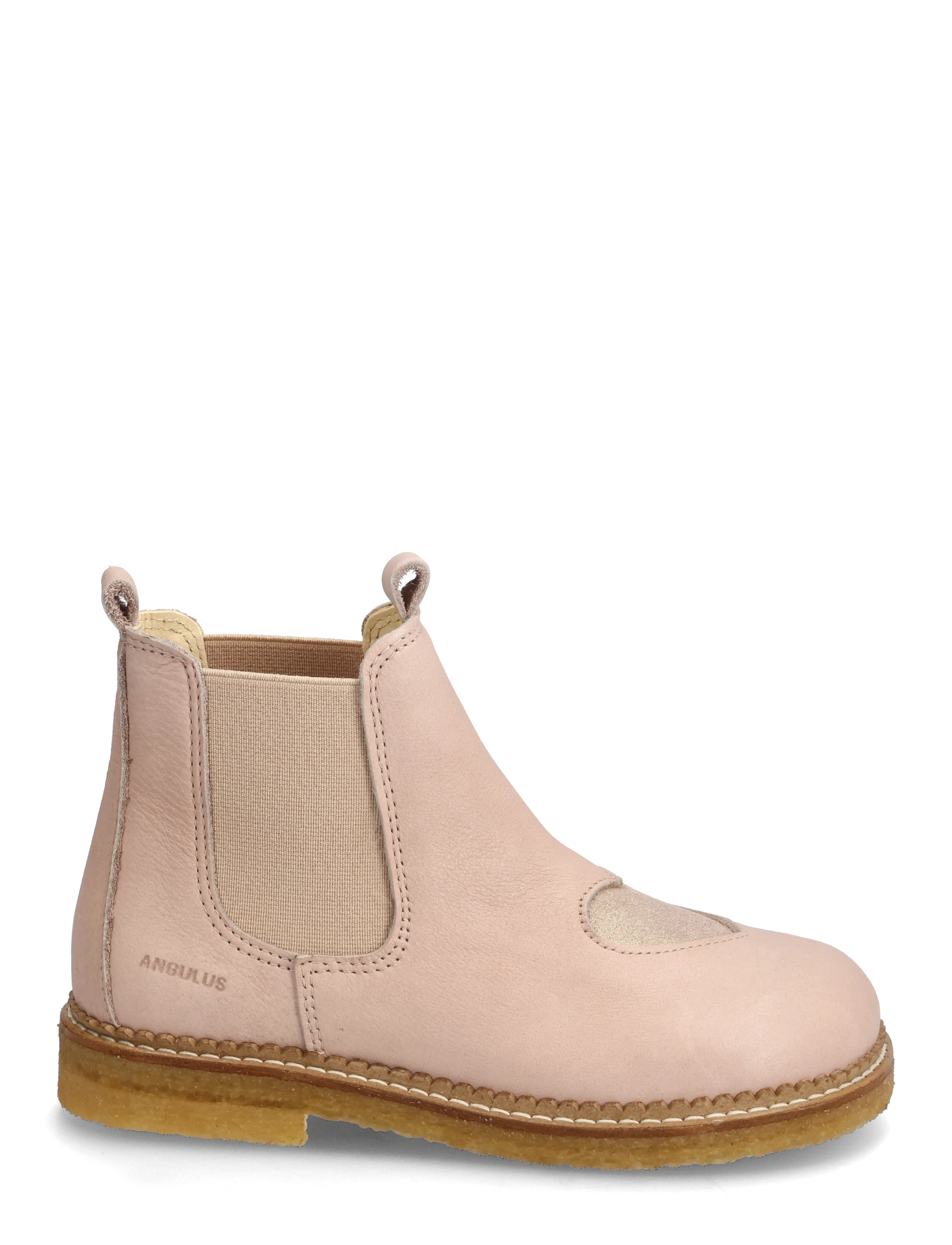 ANGULUS - Booties - flat - with elastic - herbstschuhe - 3203/4018/077 rose/rose glitte - 1