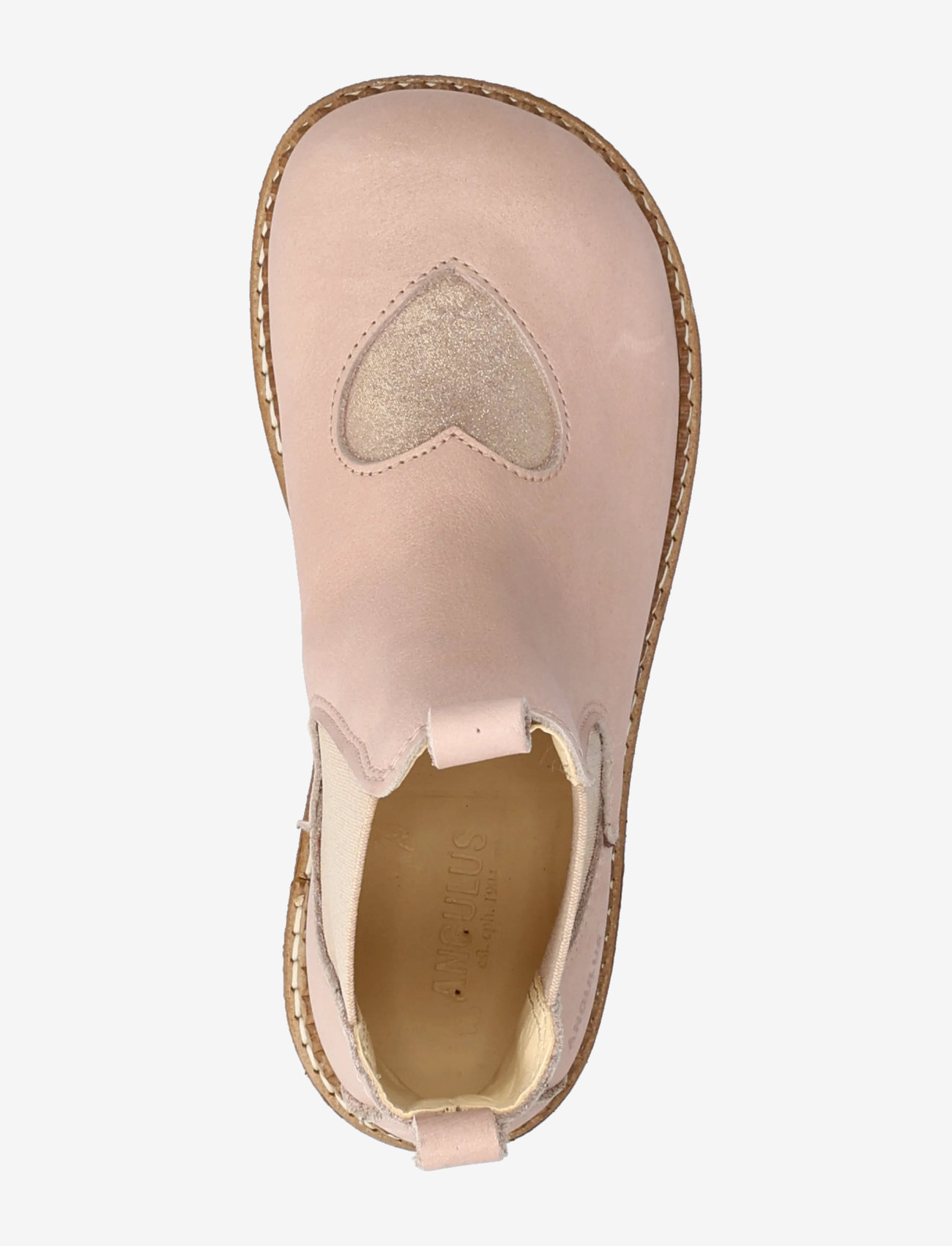 ANGULUS - Booties - flat - with elastic - herbstschuhe - 3203/4018/077 rose/rose glitte - 3