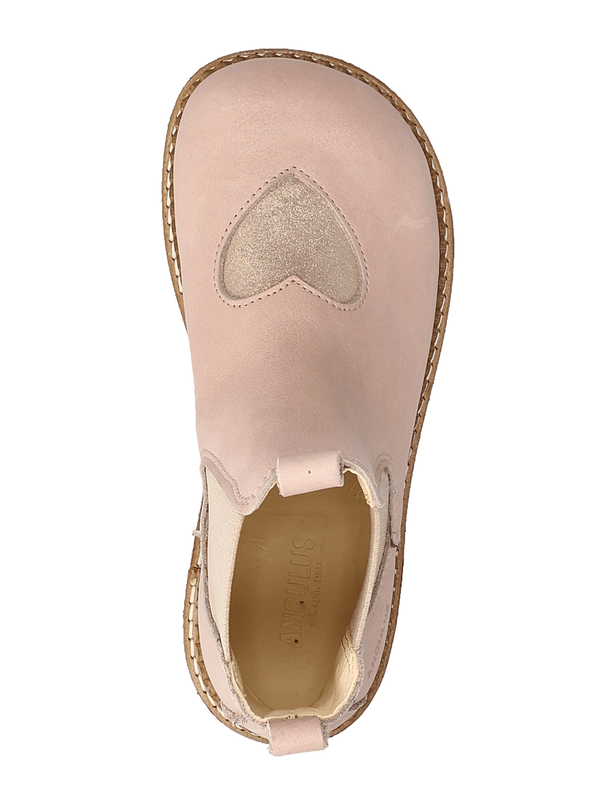 ANGULUS - Booties - flat - with elastic - schuhe - 3203/4018/077 rose/rose glitte - 3
