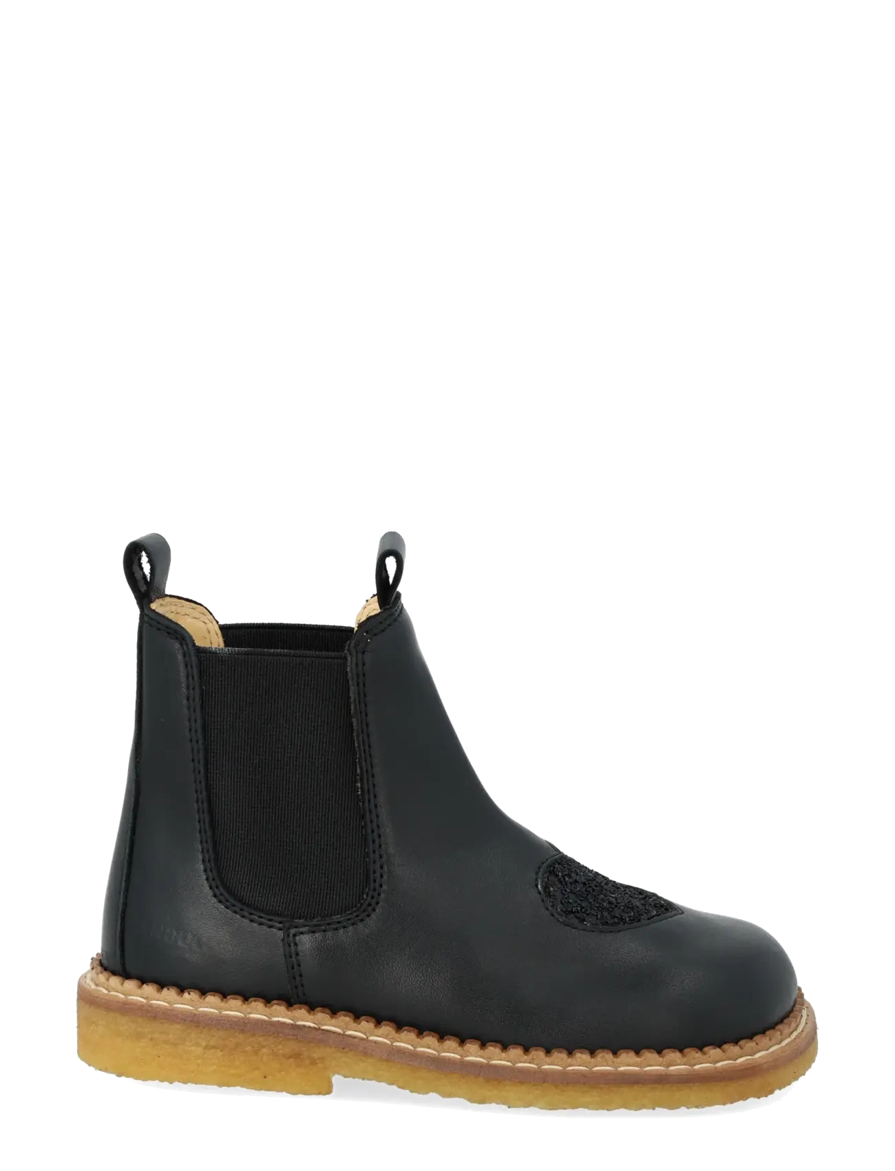 ANGULUS - Booties - flat - with elastic - schuhe - 1604/2486/001 black/black glit - 1