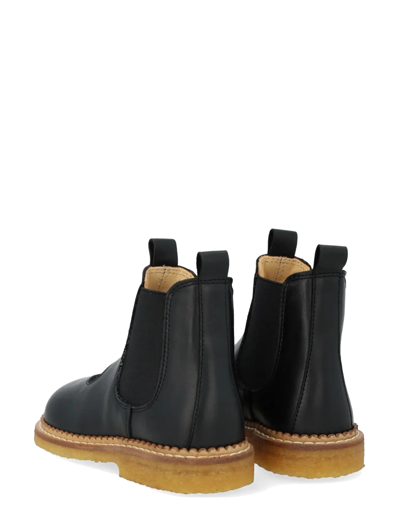 ANGULUS - Booties - flat - with elastic - schuhe - 1604/2486/001 black/black glit - 2