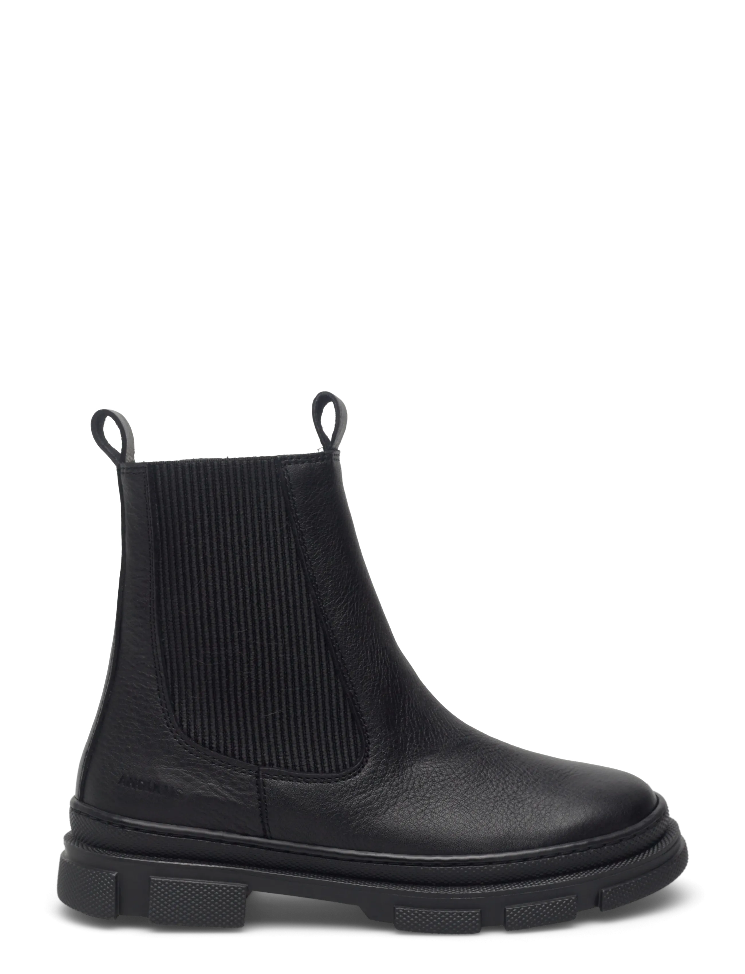 ANGULUS - Booties - flat - with elastic - efterårssko - 1933/019 black/black - 1