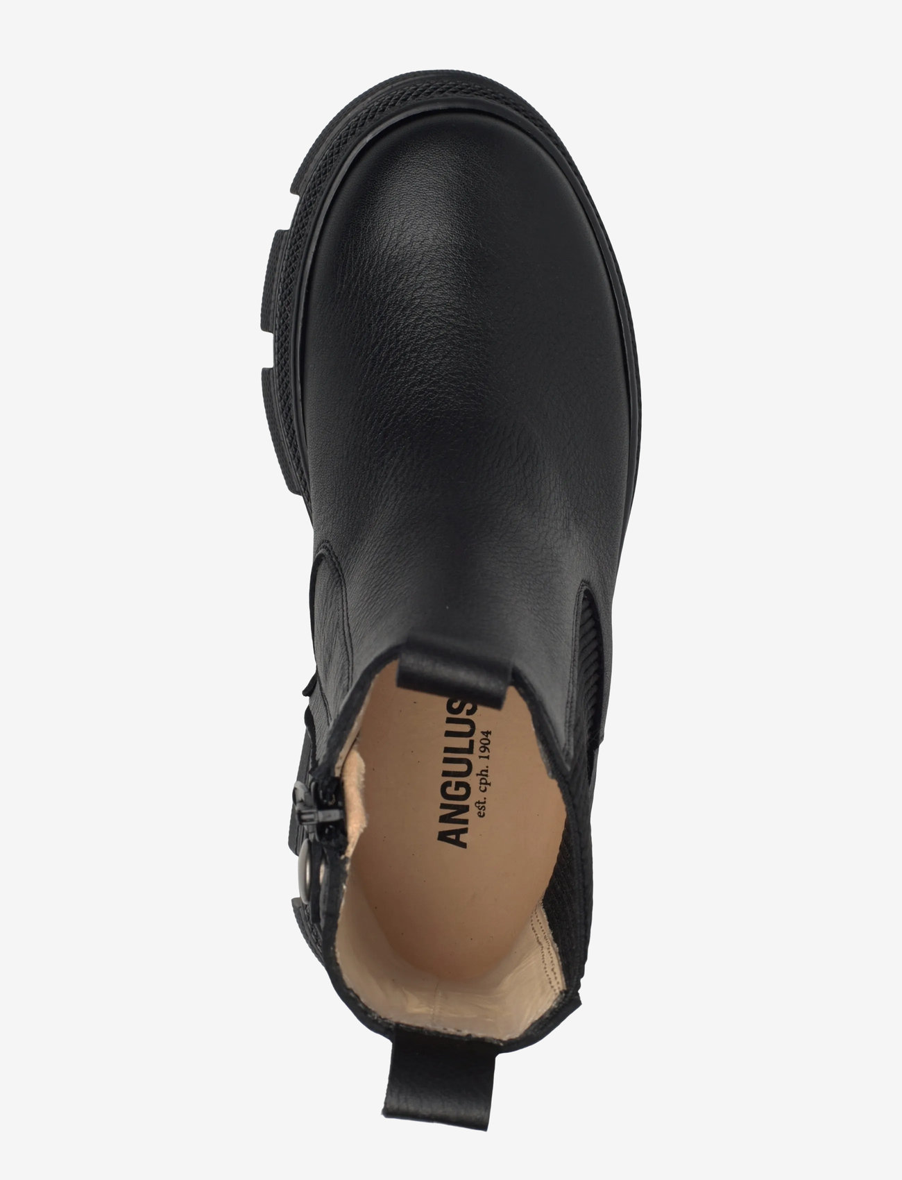 ANGULUS - Booties - flat - with elastic - efterårssko - 1933/019 black/black - 3