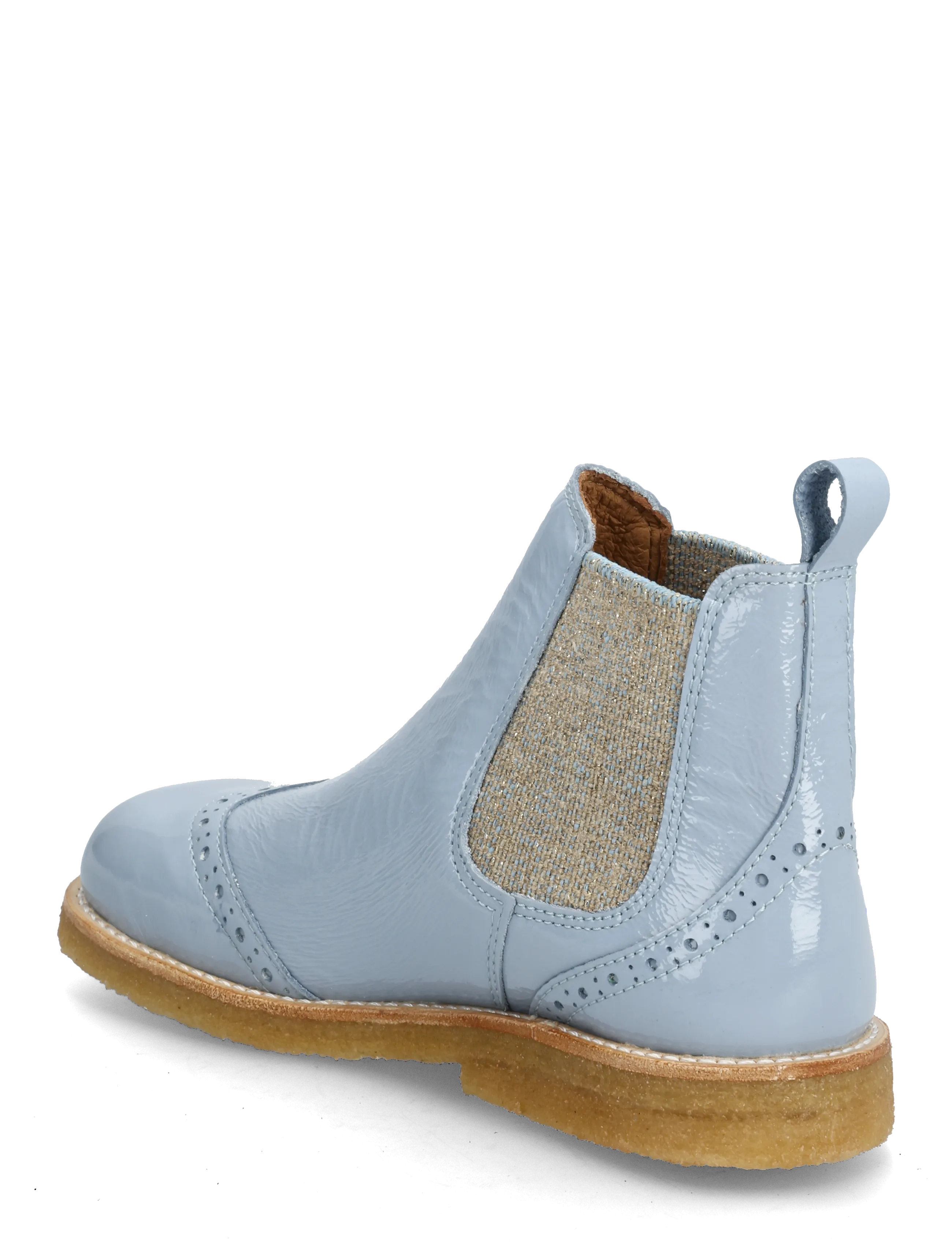 ANGULUS - Booties - flat - with elastic - skor - 1331/049 sky blue/blue glitter - 2