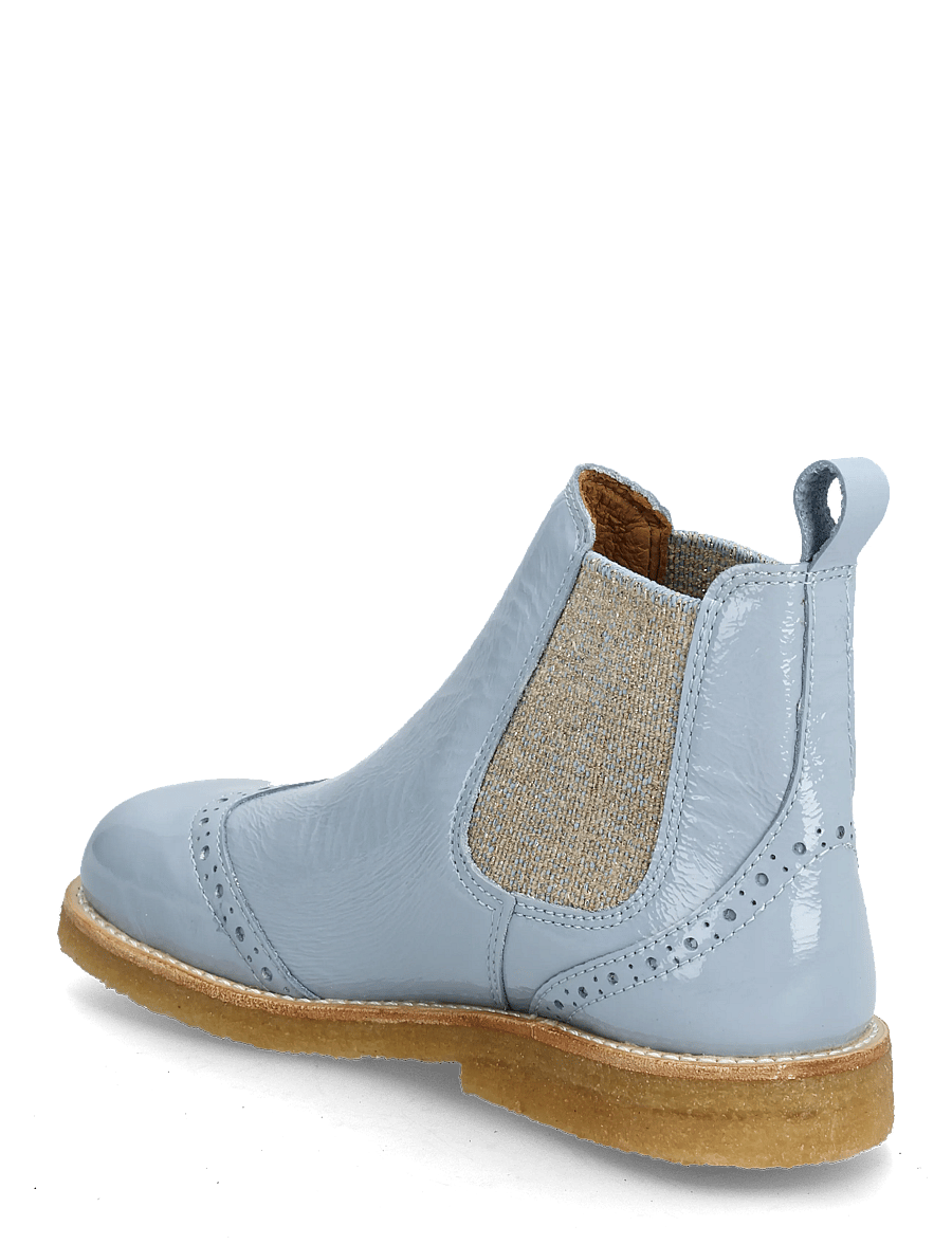 ANGULUS - Booties - flat - with elastic - skor - 1331/049 sky blue/blue glitter - 2