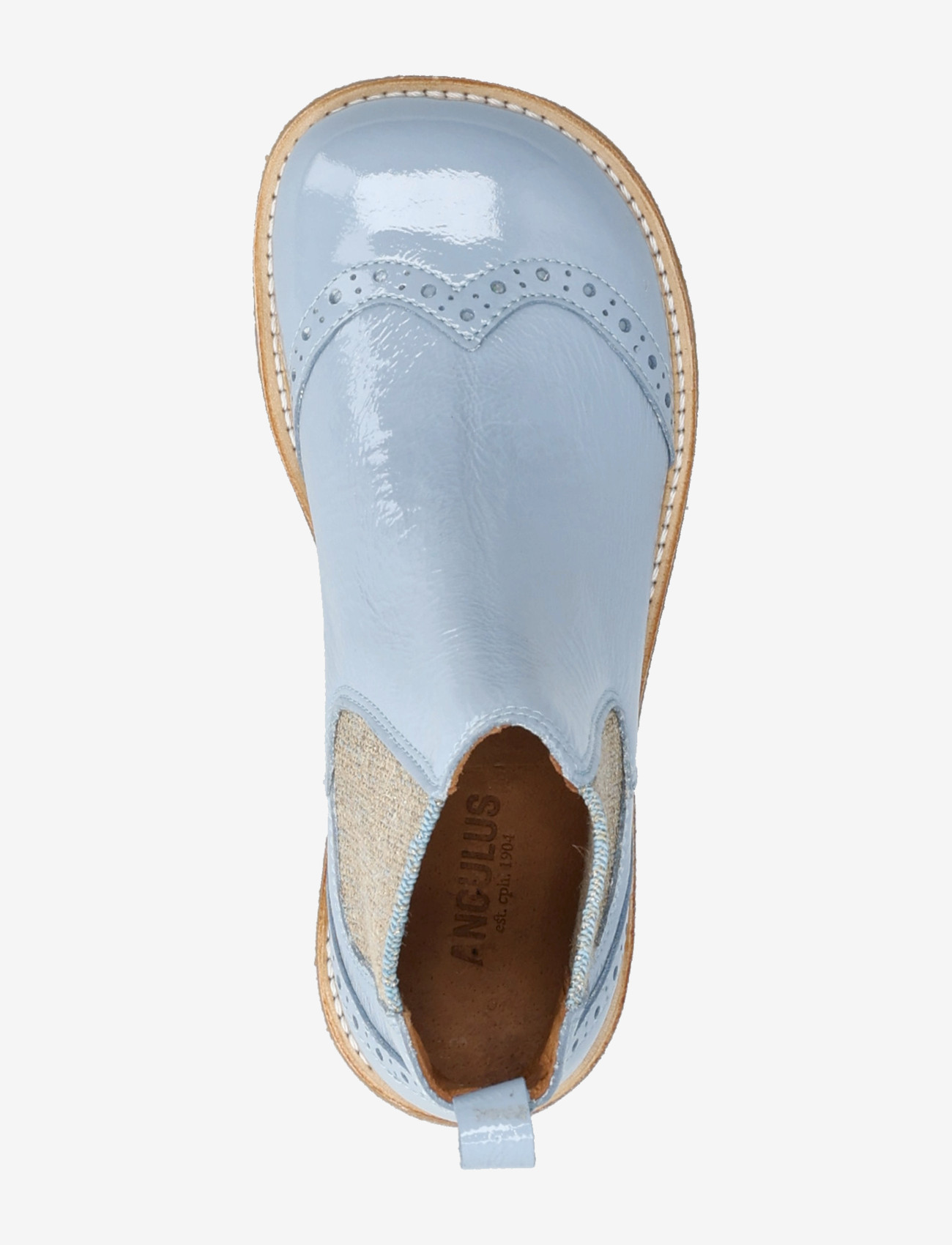 ANGULUS - Booties - flat - with elastic - shoes - 1331/049 sky blue/blue glitter - 3