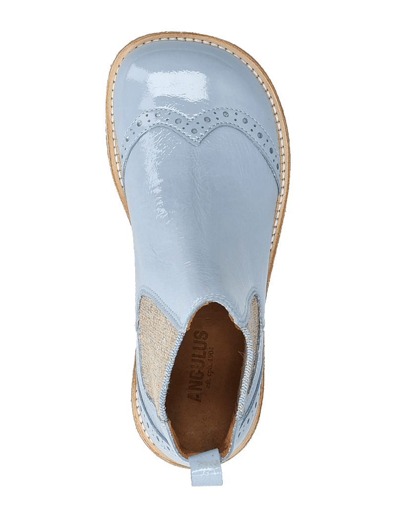 ANGULUS - Booties - flat - with elastic - shoes - 1331/049 sky blue/blue glitter - 3