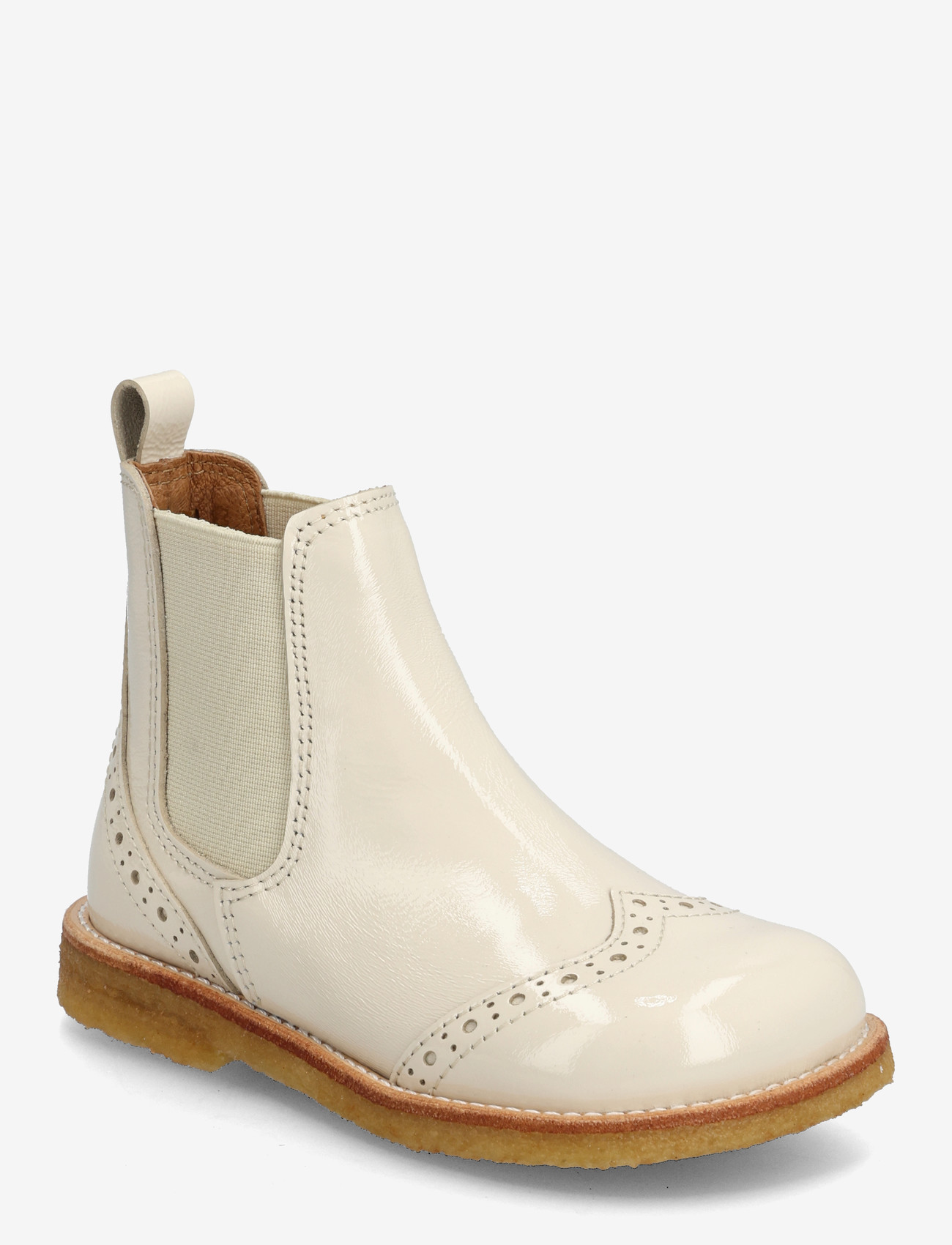 ANGULUS - Booties - flat - with elastic - sko - 3285/017 buttermilk/cream elas - 0