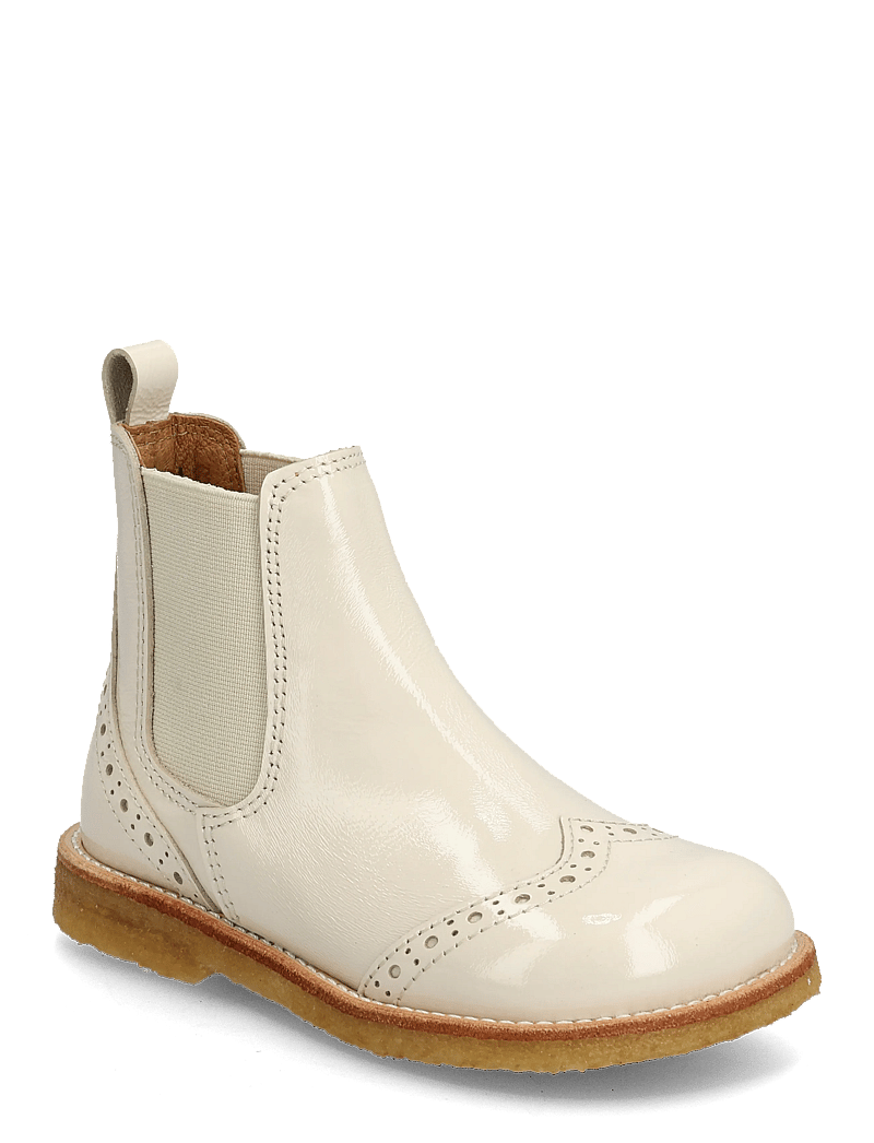 ANGULUS - Booties - flat - with elastic - sko - 3285/017 buttermilk/cream elas - 0