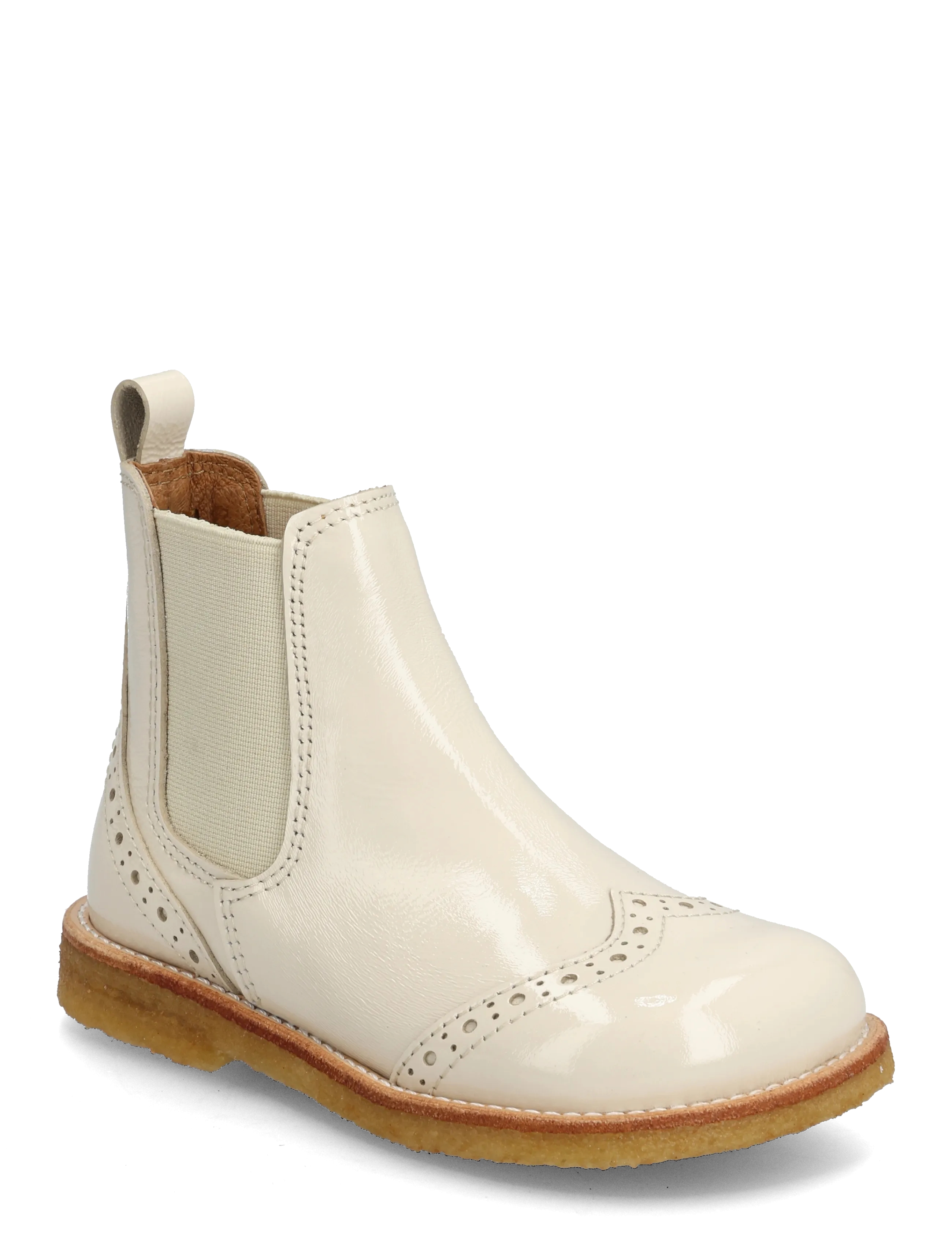 ANGULUS - Booties - flat - with elastic - skor - 3285/017 buttermilk/cream elas - 0