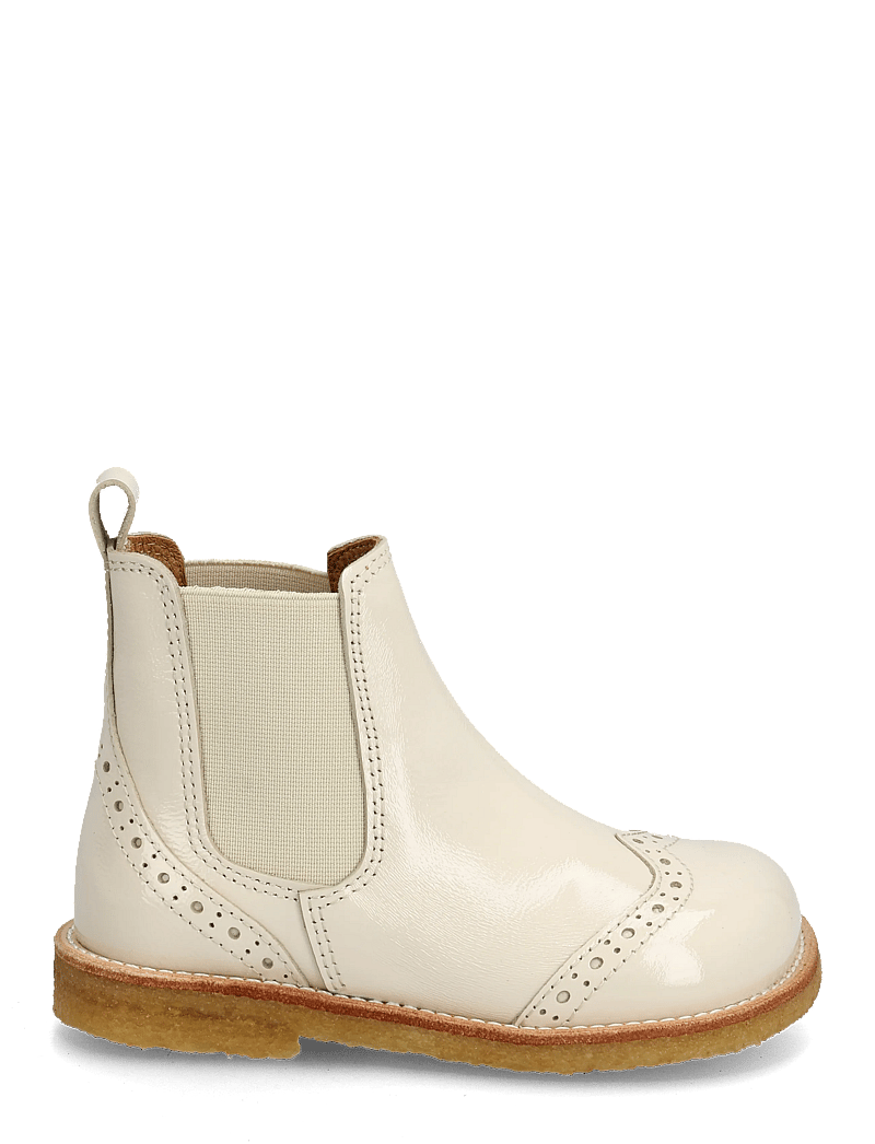 ANGULUS - Booties - flat - with elastic - sko - 3285/017 buttermilk/cream elas - 1