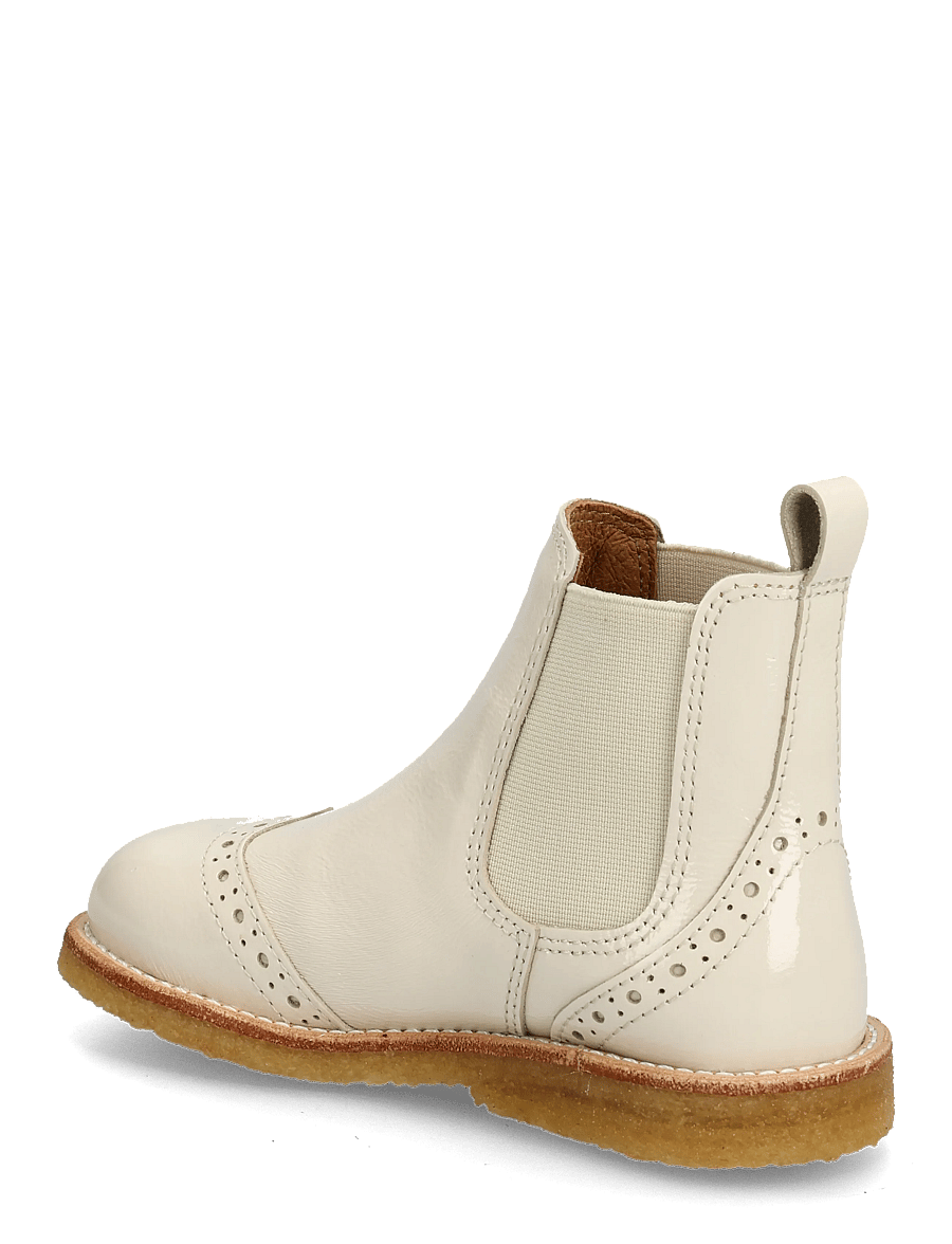 ANGULUS - Booties - flat - with elastic - skor - 3285/017 buttermilk/cream elas - 2