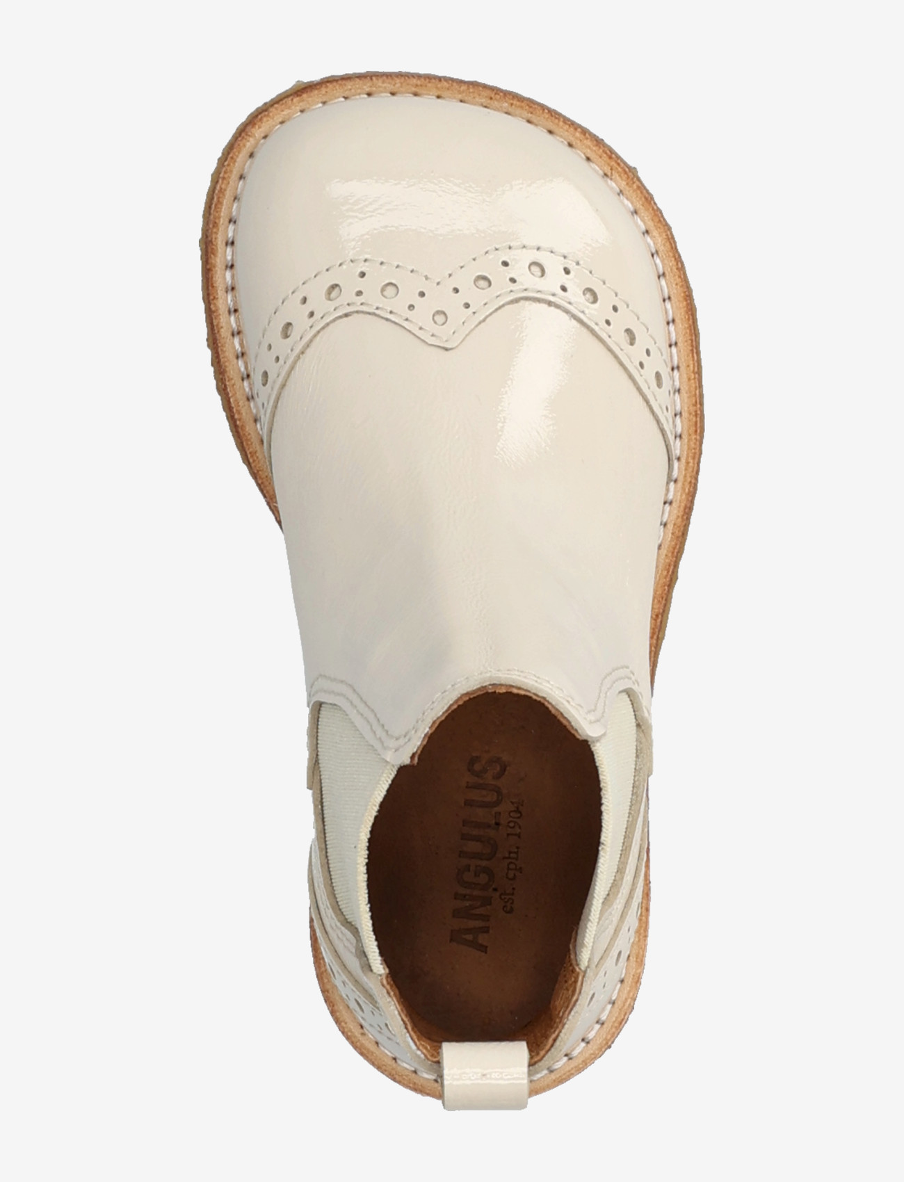 ANGULUS - Booties - flat - with elastic - sko - 3285/017 buttermilk/cream elas - 3