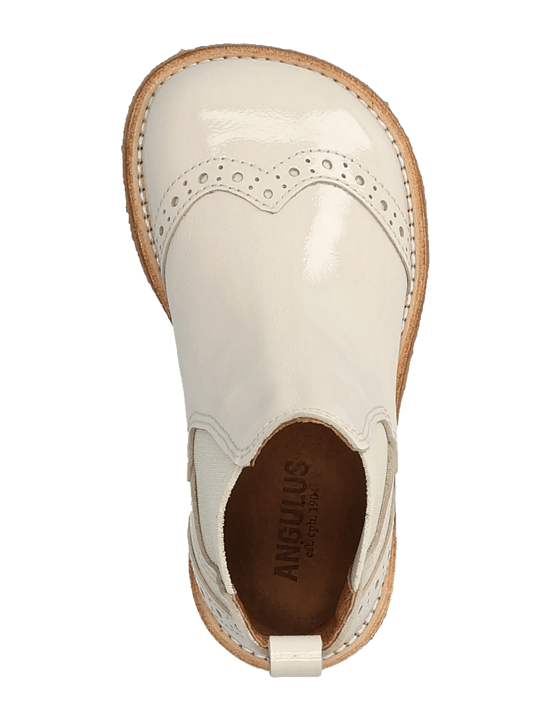 ANGULUS - Booties - flat - with elastic - sko - 3285/017 buttermilk/cream elas - 3