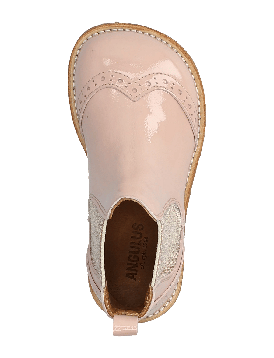 ANGULUS - Booties - flat - with elastic - schuhe - 3282/048 rosebud/rosebud elast - 3