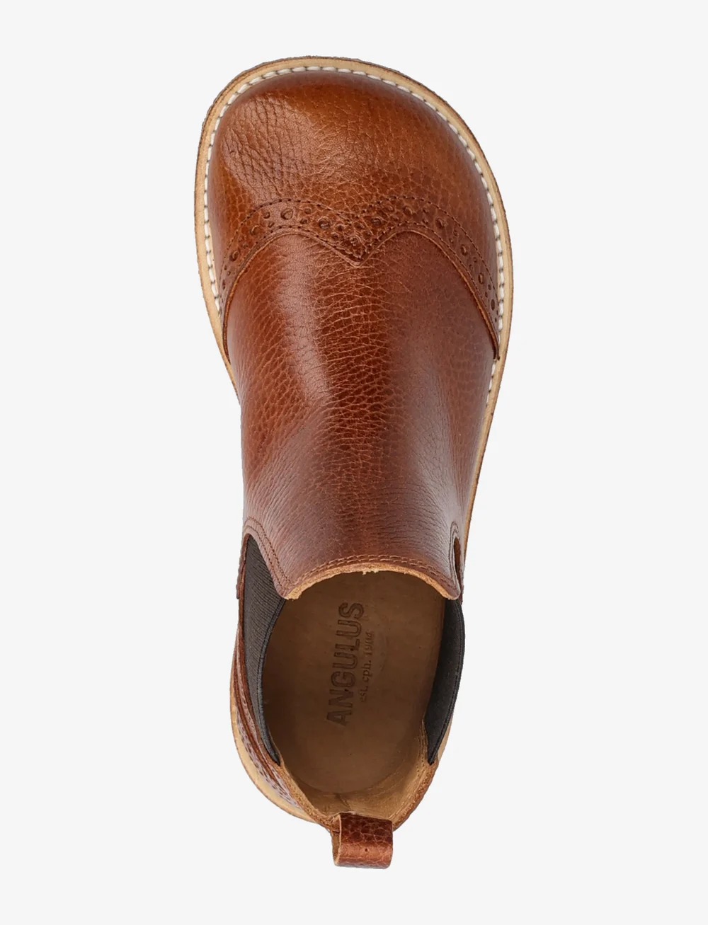 ANGULUS - Booties - flat - with elastic - sko - 2509/002 medium brown - 3