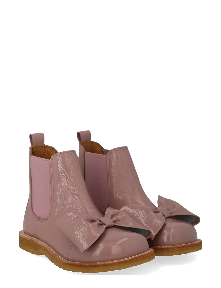 ANGULUS - Booties - flat - with elastic - sko - 1387/037 rose/rose - 0