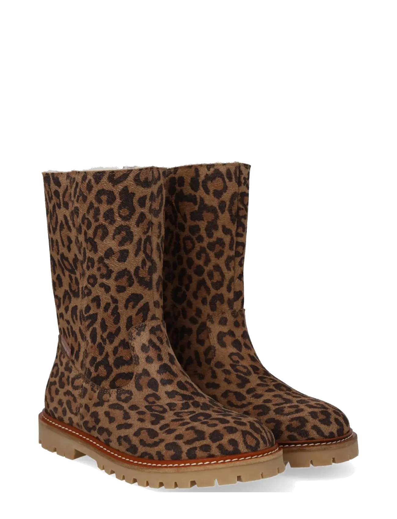 ANGULUS Boots - flat - with lace and zip - Jalanõud - 3903 LEOPARD / multi