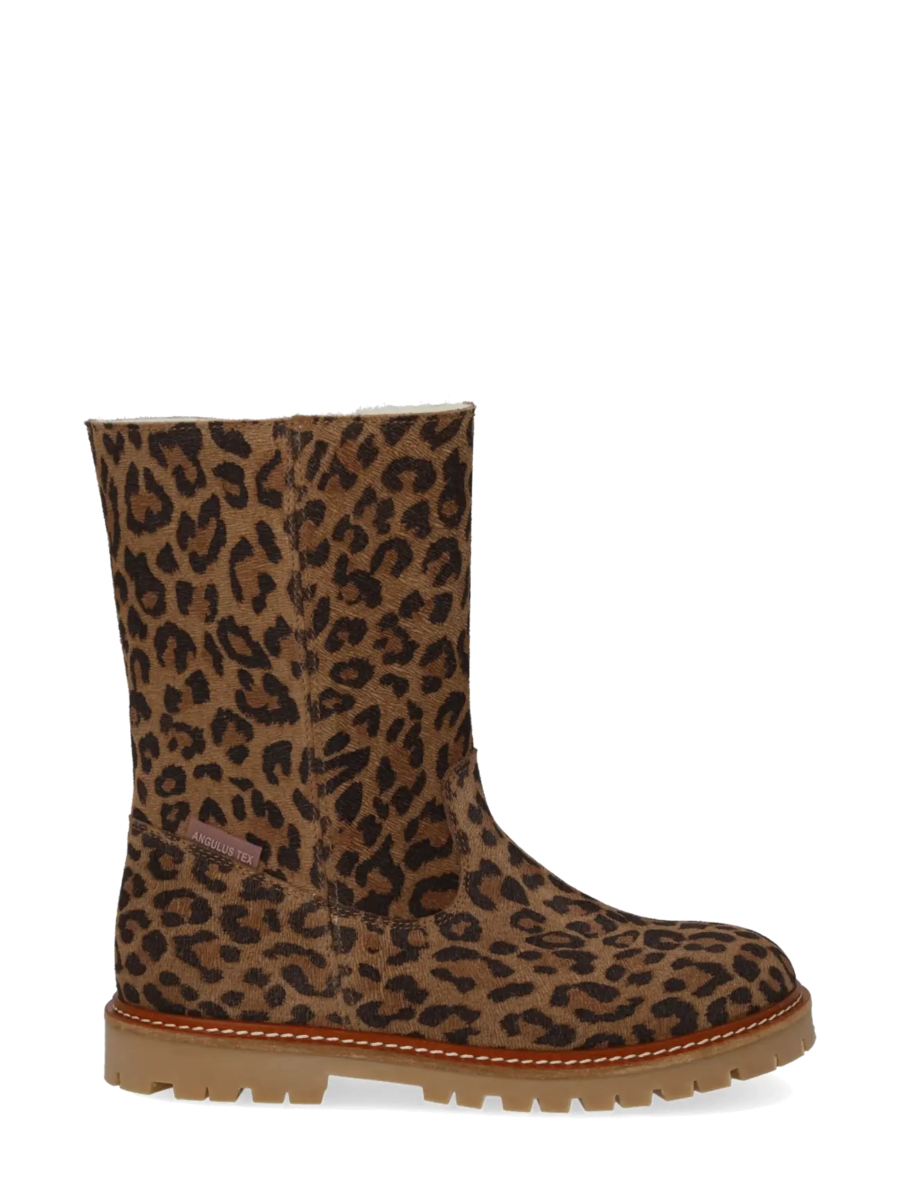 ANGULUS - Boots - flat - with lace and zip - talvesaapad - 3903 leopard - 1
