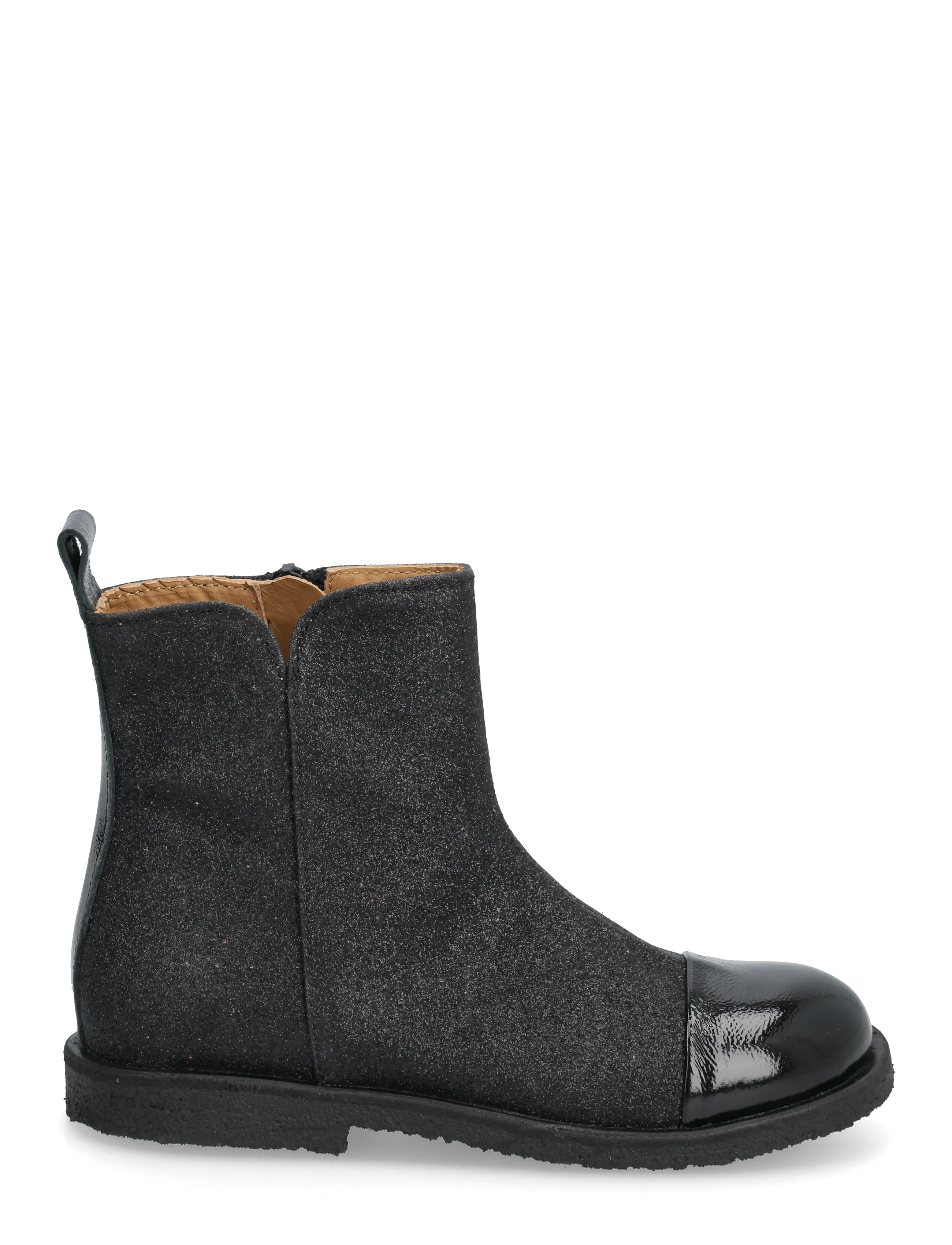 ANGULUS - Booties - flat - with zipper - schuhe - 1310/3605 black/black fine gli - 2