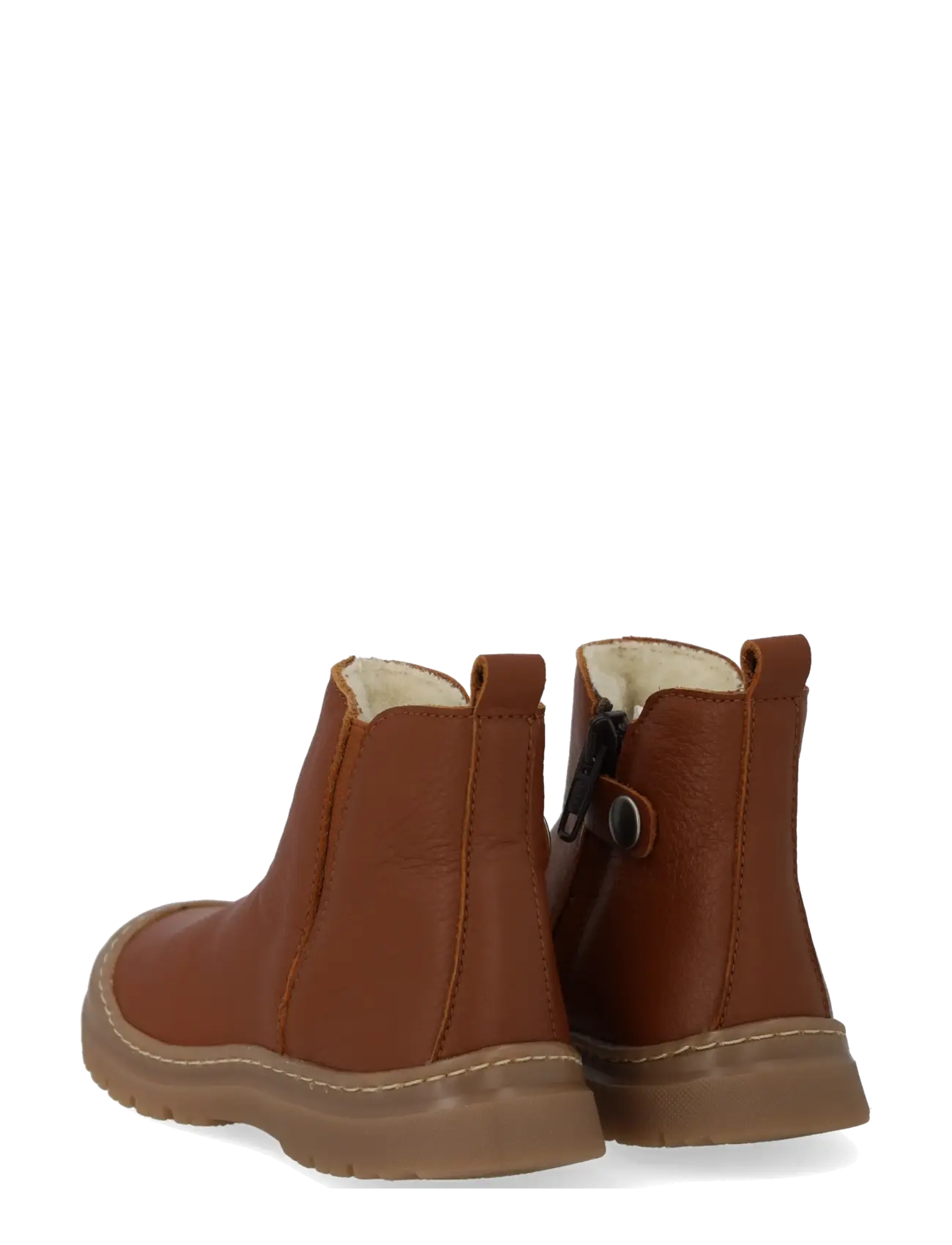 ANGULUS - Boots - flat - with zipper - talvesaapad - 3260/060 cognac/cognac elastic - 2